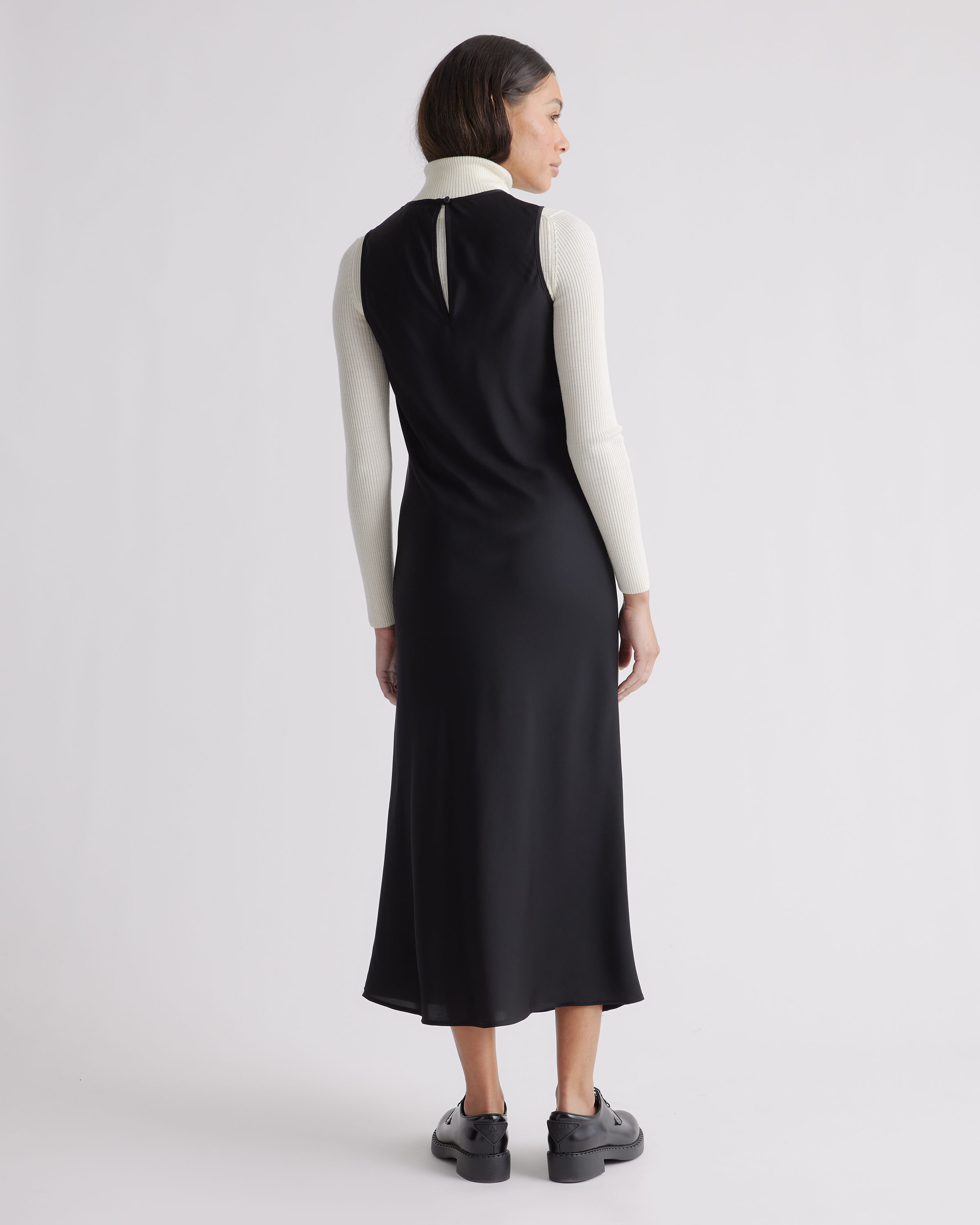 quince silk midi dress Quince Women's Stretch Silk Tank Top Midi Dress, Washable, Hypo-allergenic, Thermoregulating, Size XS, Black