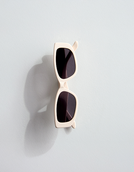 Cream with Grey lens Granada Polarized Acetate Sunglasses