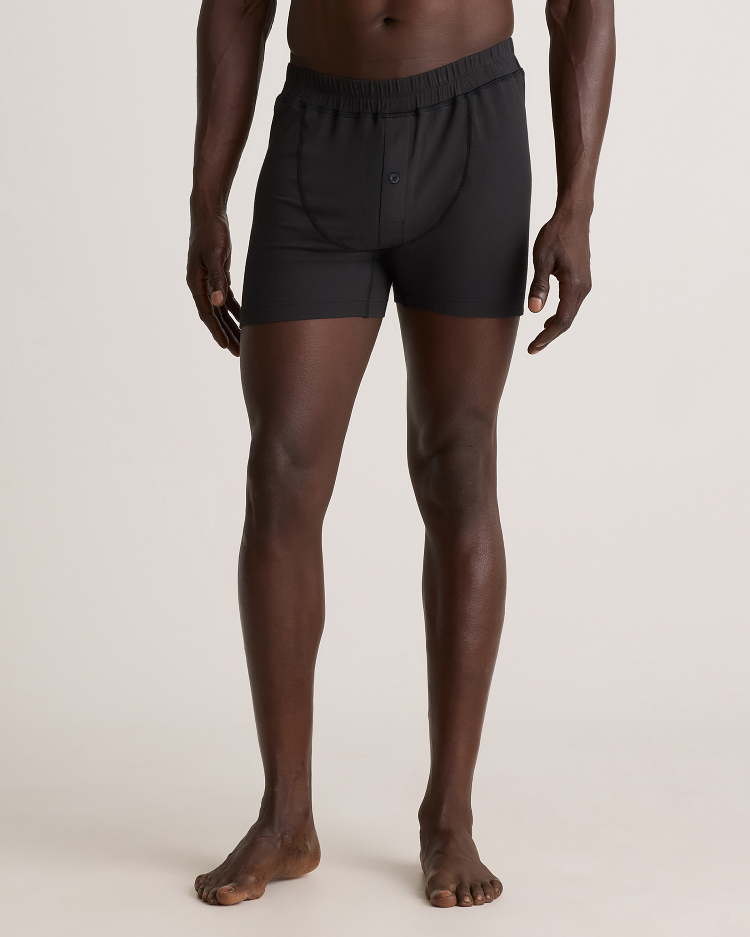 Quince Men's Micromodal Stretch Boxer Short In Black