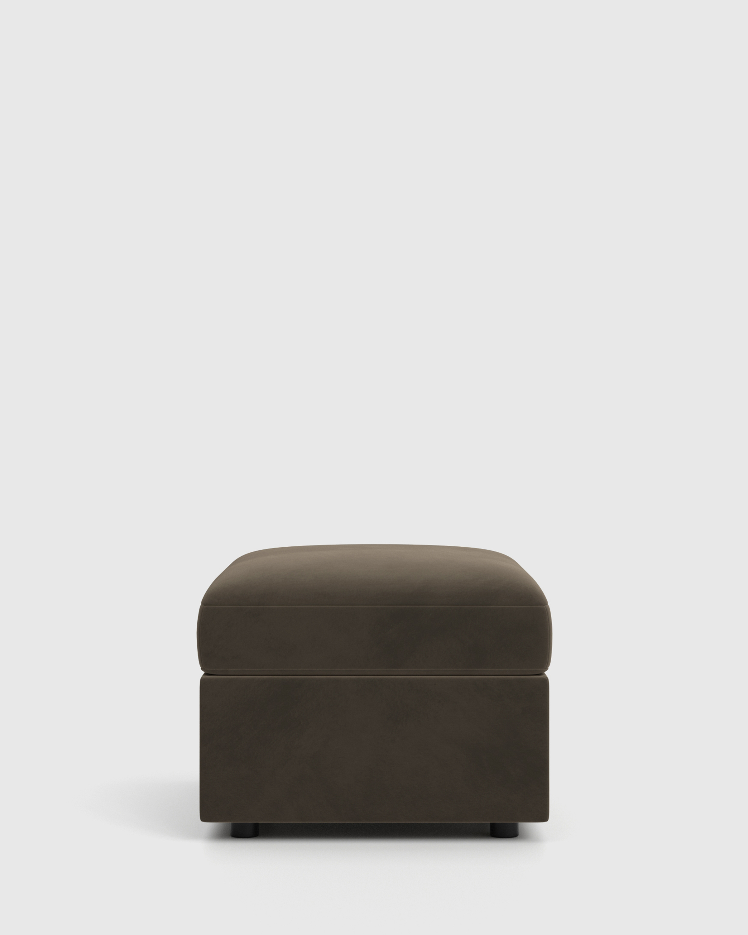 Sierra Curved Arm-Chair Ottoman-28x24 Velvet Side