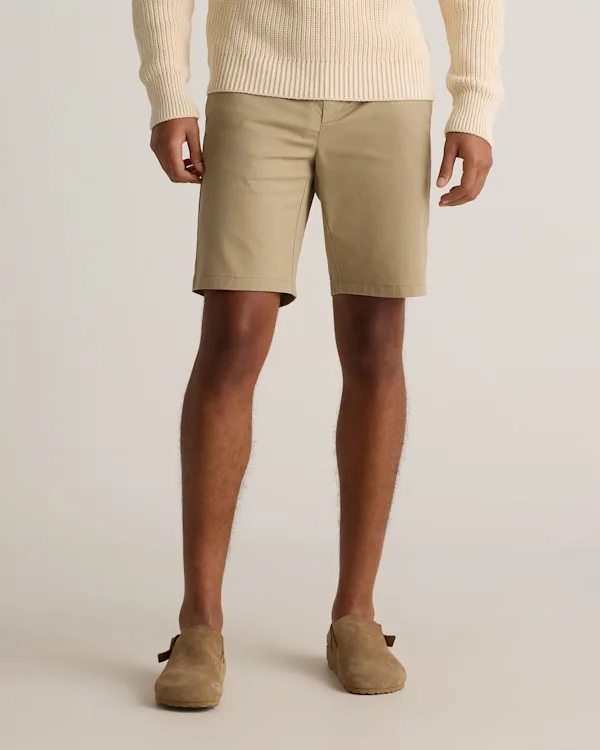 Organic Cotton Classic Stretch Chino Shorts - 9"