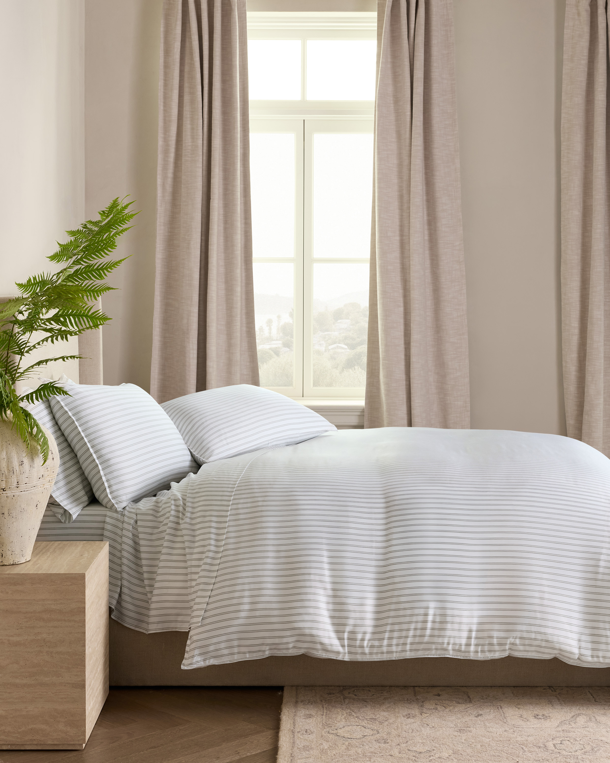Bamboo Stripe Duvet Cover Set - thumbnail 3