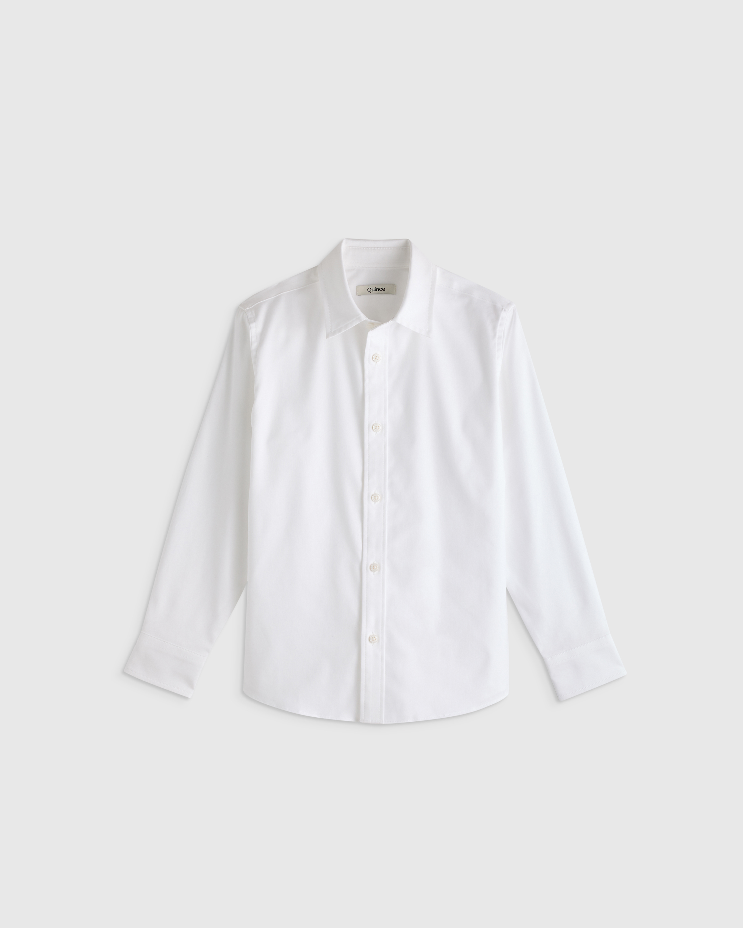 White Organic Cotton Oxford Non-Iron Dress Shirt
