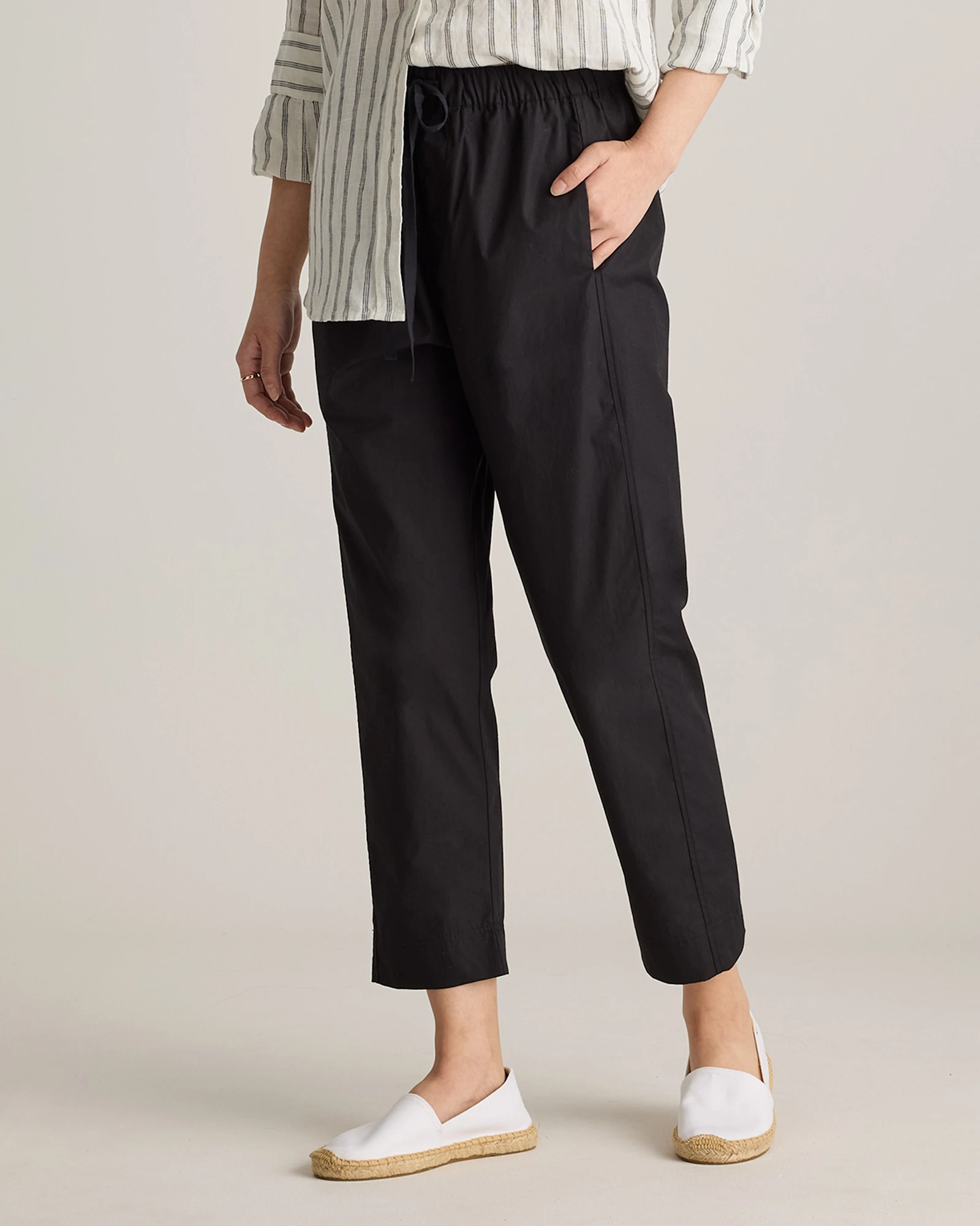 100% Organic Cotton Poplin Pull-On Pants
