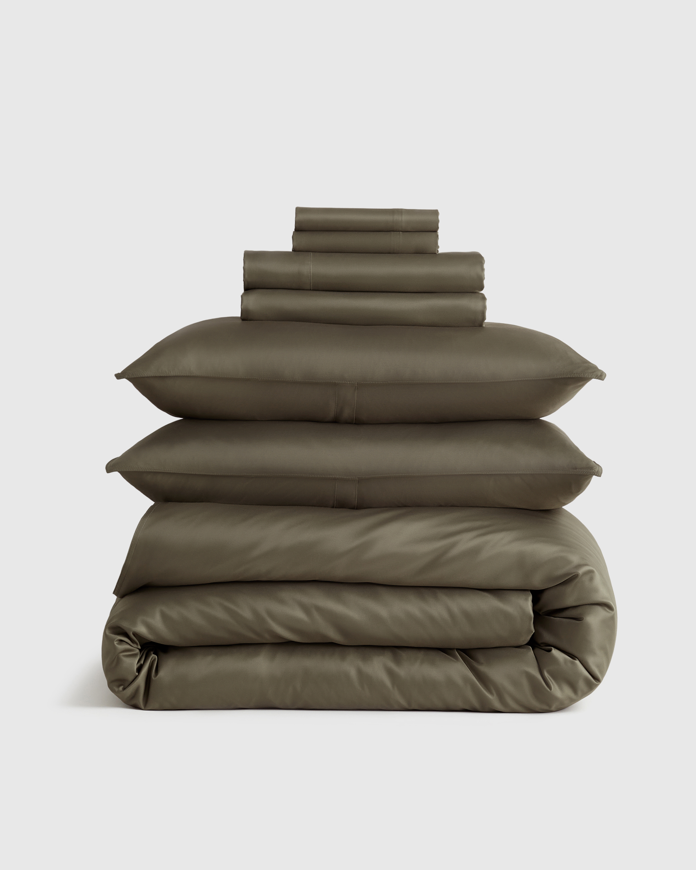 Dusty Olive Bamboo Deluxe Bedding Bundle