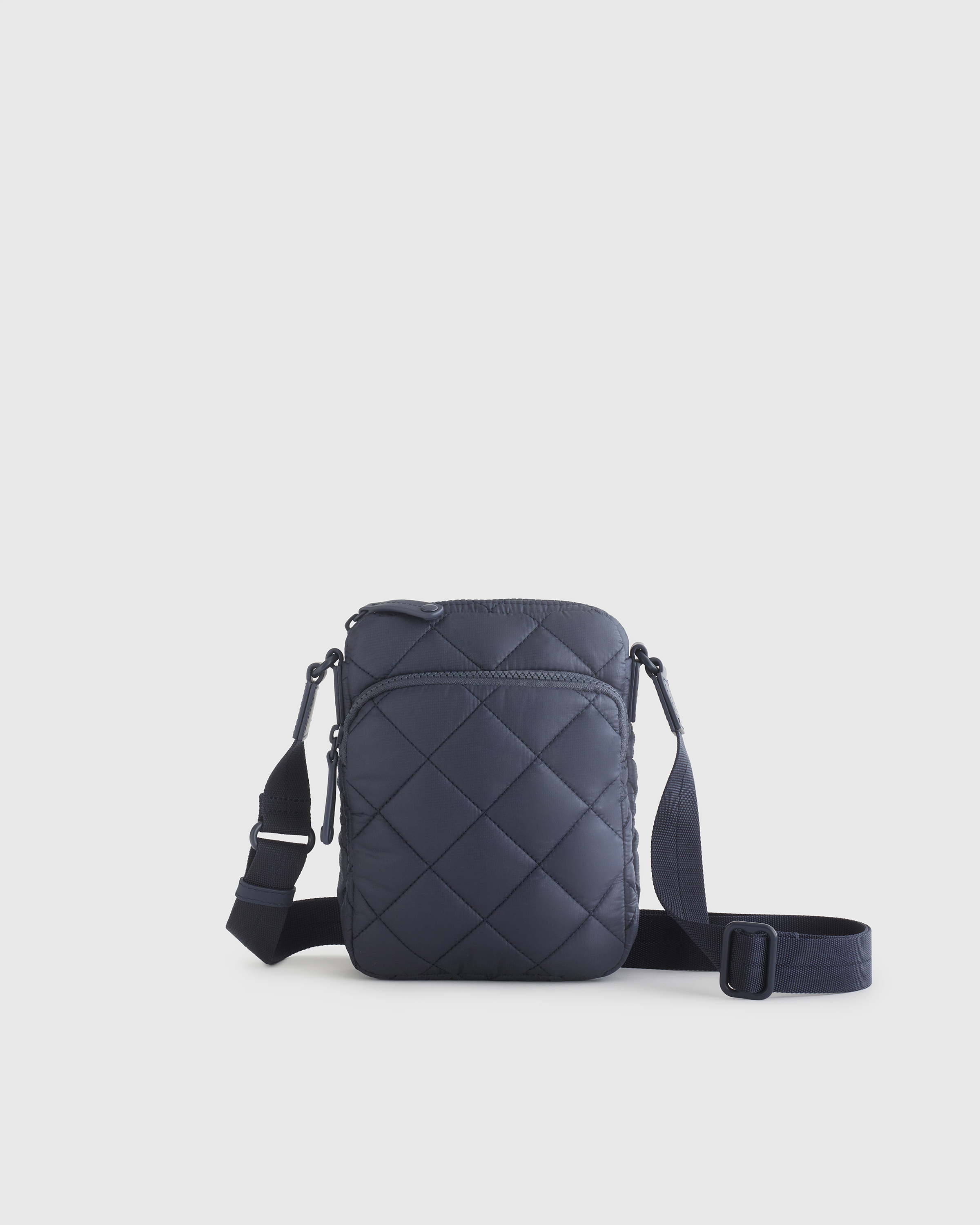 Navy Transit Quilted Phone Crossbody