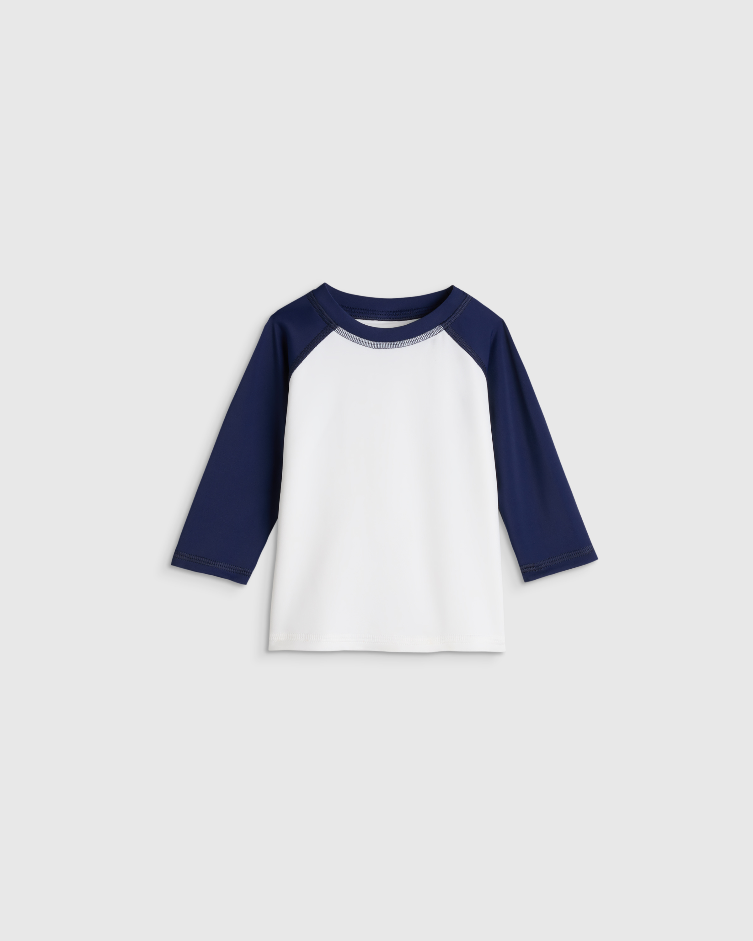 Navy/White Long Sleeve Raglan Rash Guard