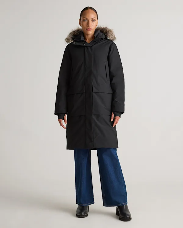 Responsible Down Hooded Long Parka
