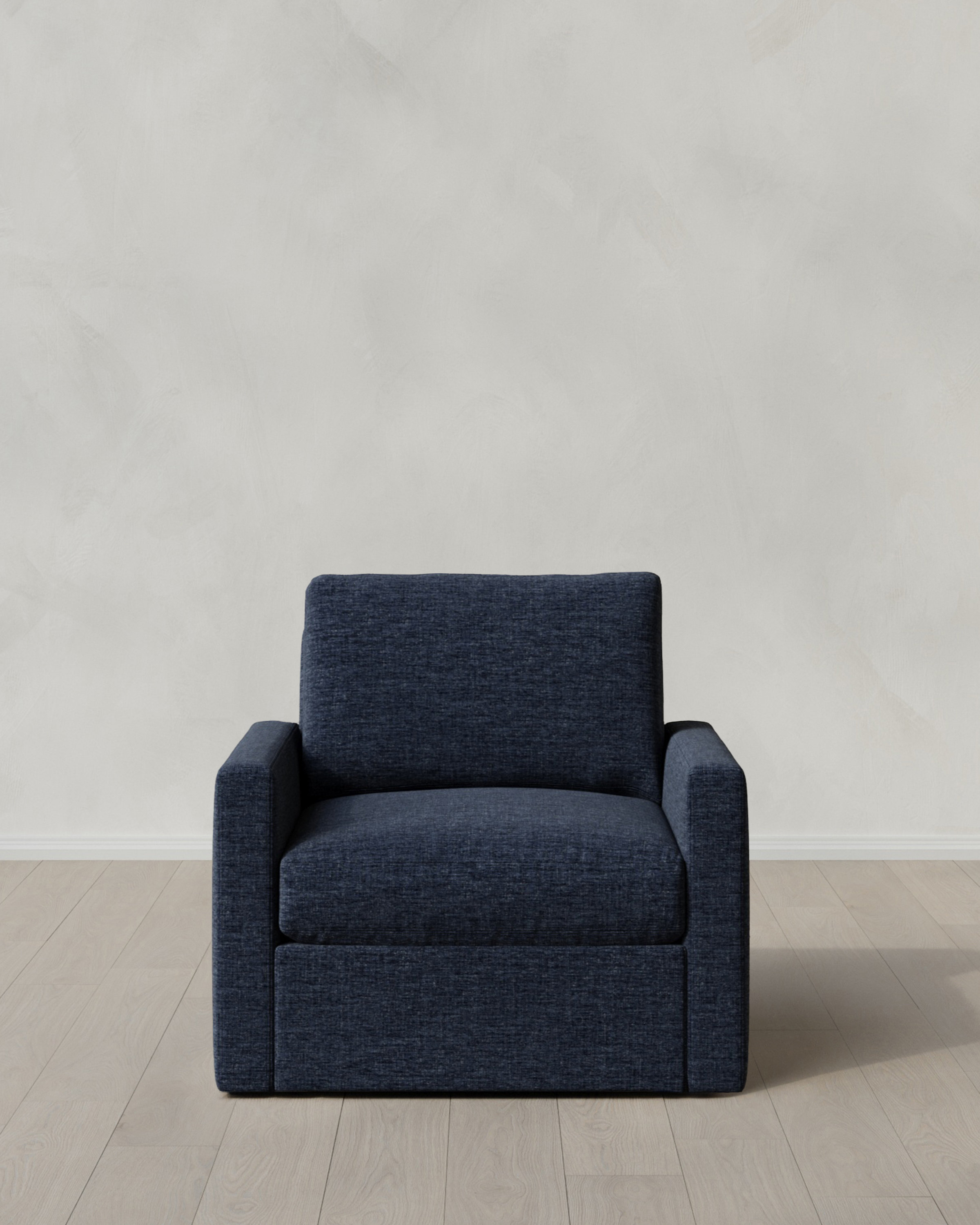 Ink Brennan Swivel Chair in Performance Chenille Linen Blend