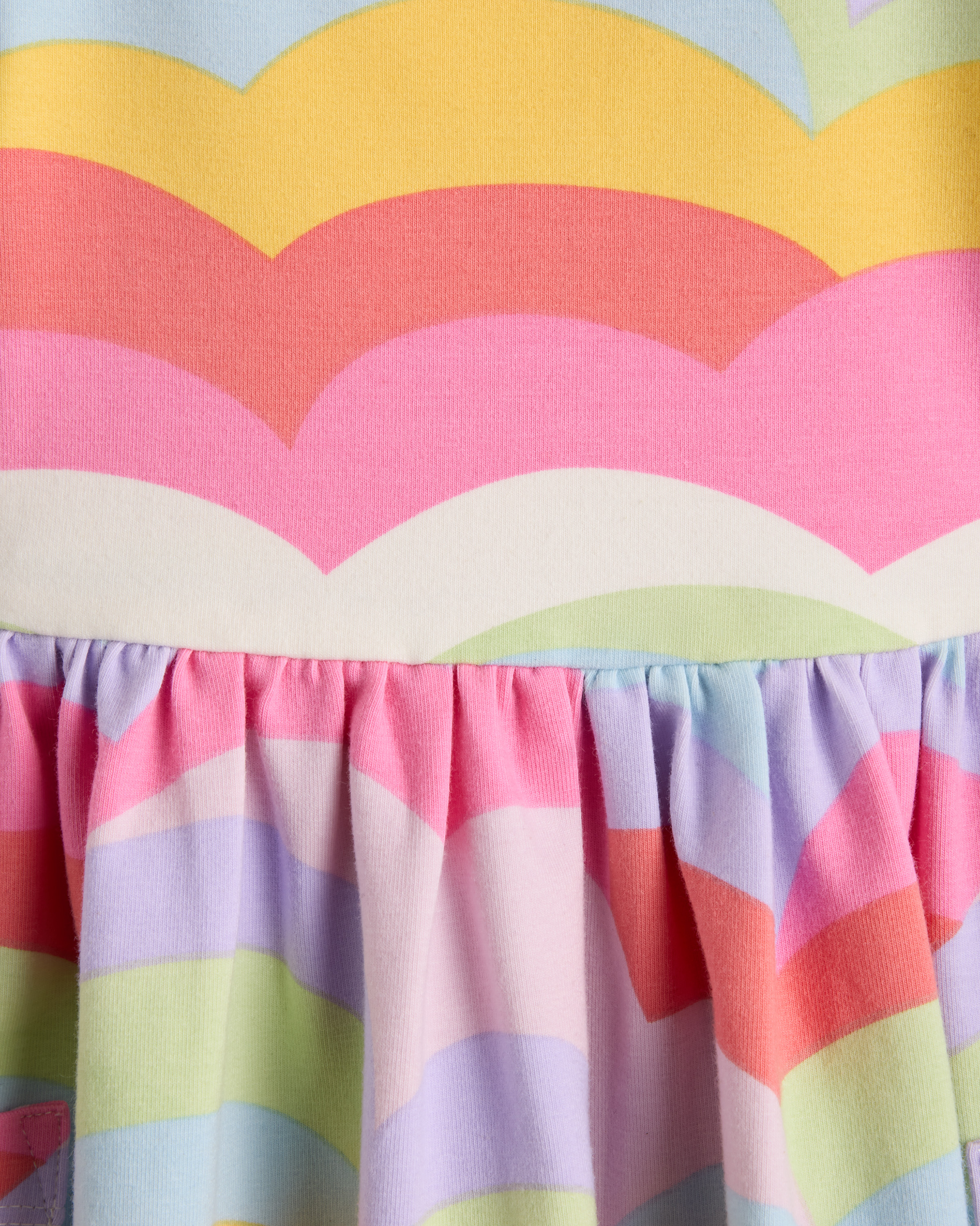 rainbow fit and flare dress Rainbow Draped Dress – New York & Company main image 0