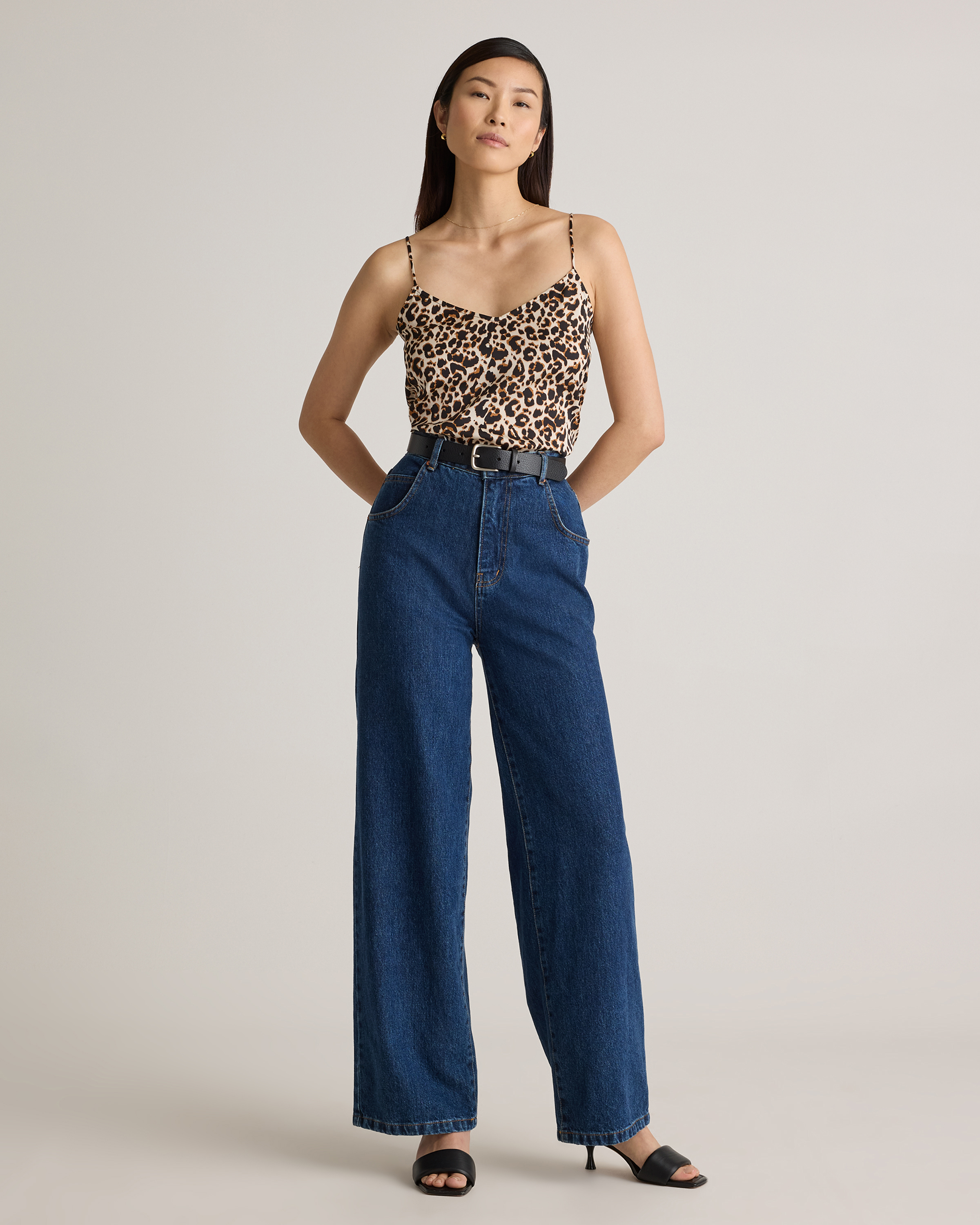 【B7】smooth stretch cami blouse Stretch Cami