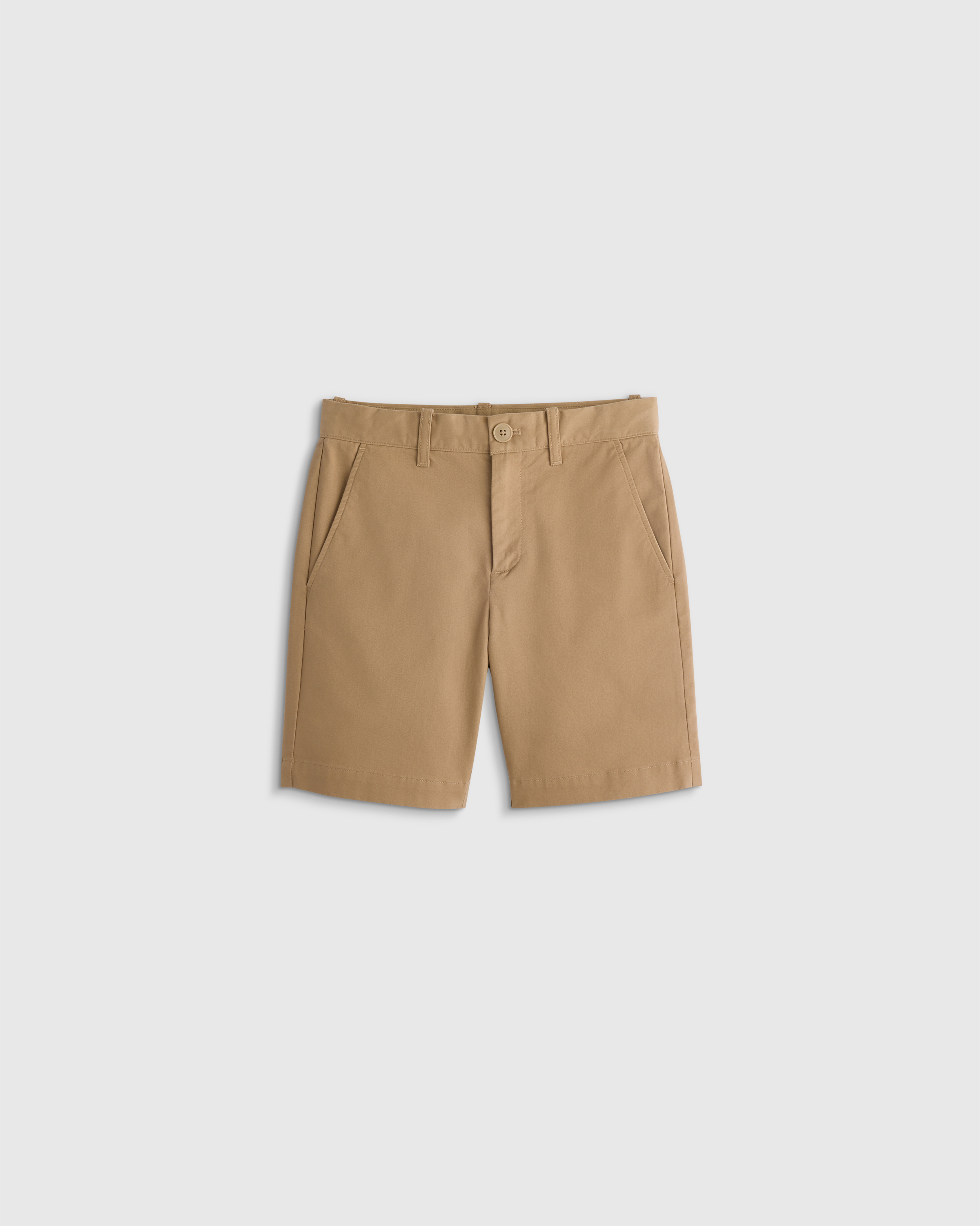 Light Khaki Organic Cotton Stretch Classic Chino Short