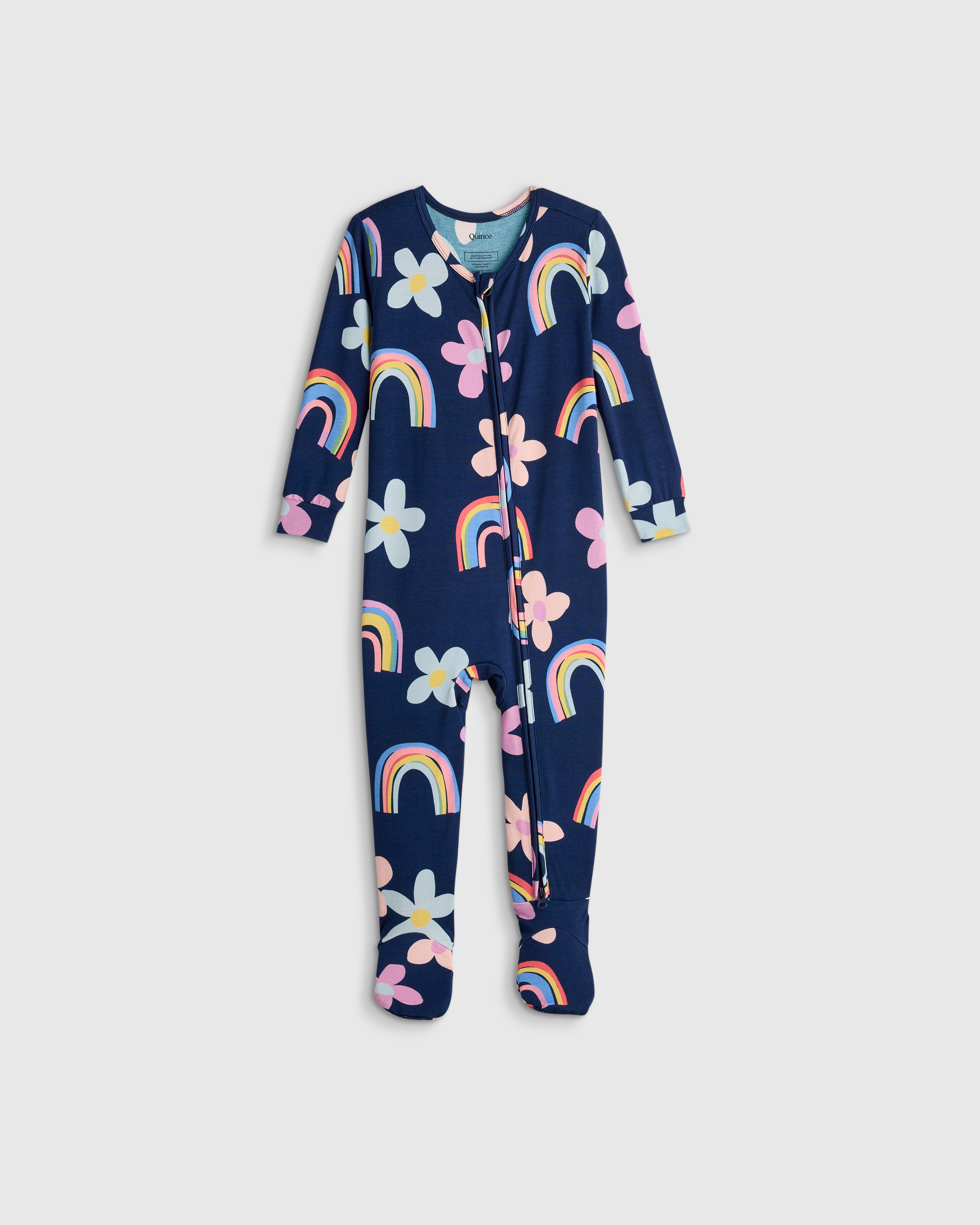 Quince Kids' Bamboo Footie Pajama