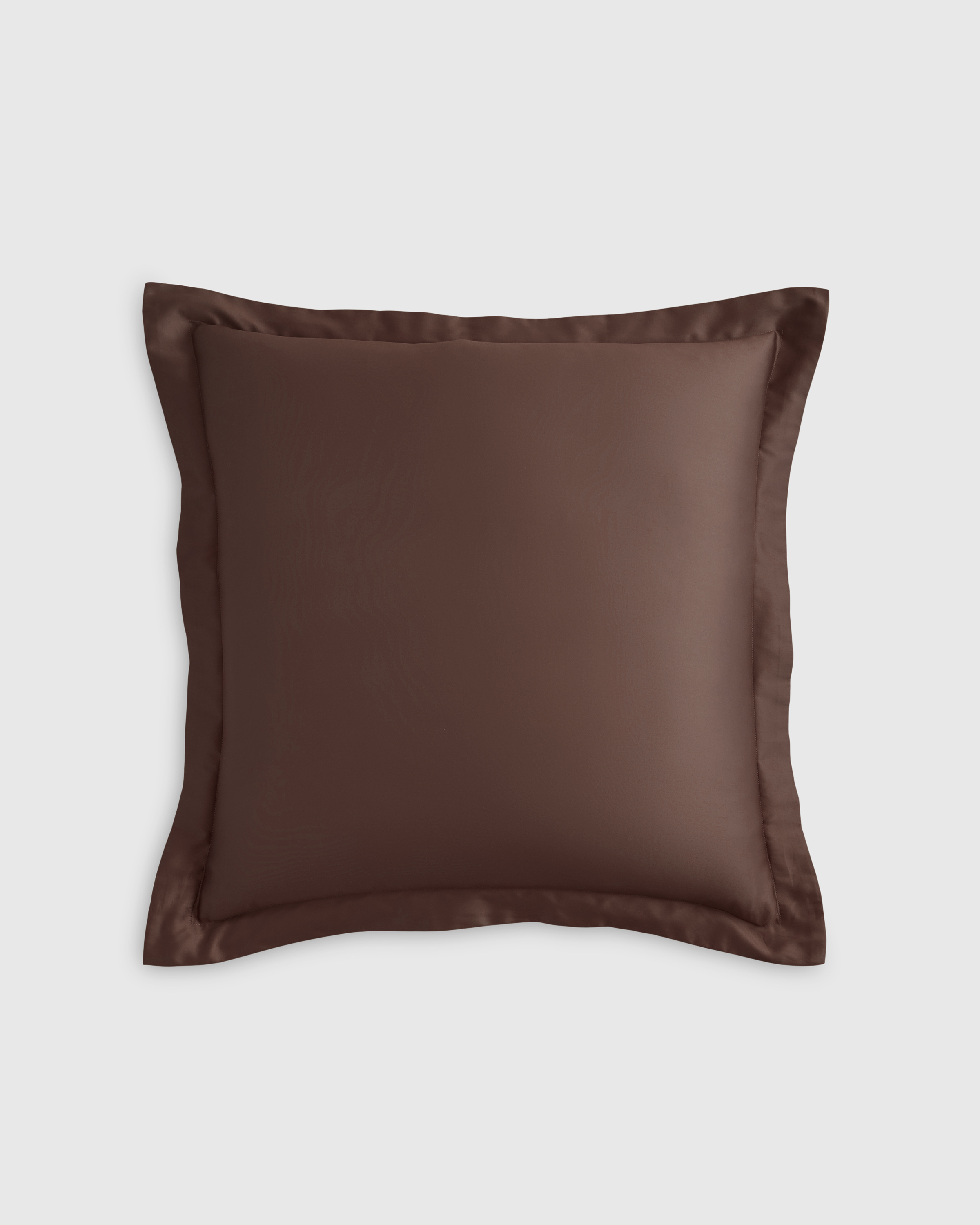 Espresso Taie européenne Signature en satin de coton Giza