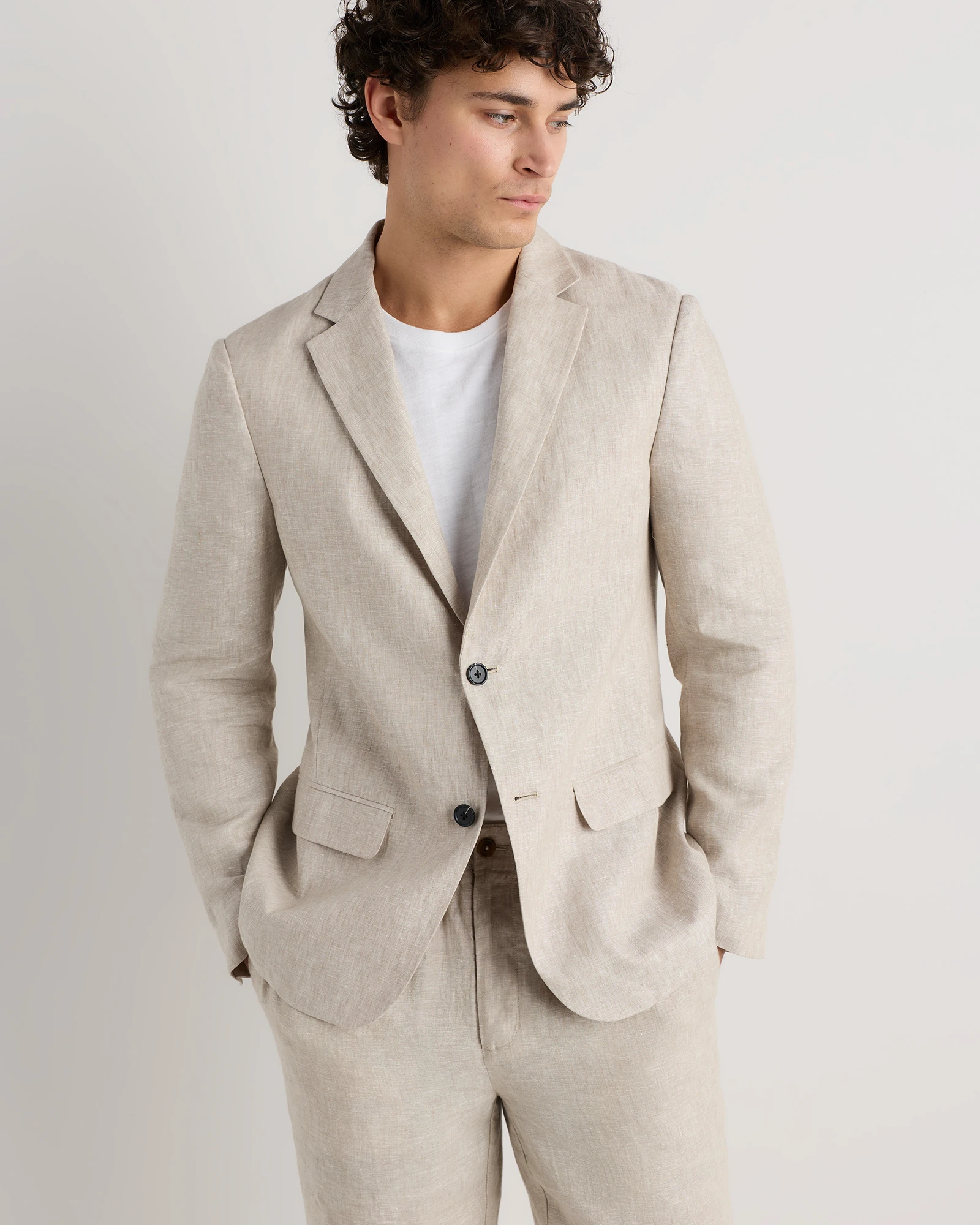 Men's 100% European Linen Blazer