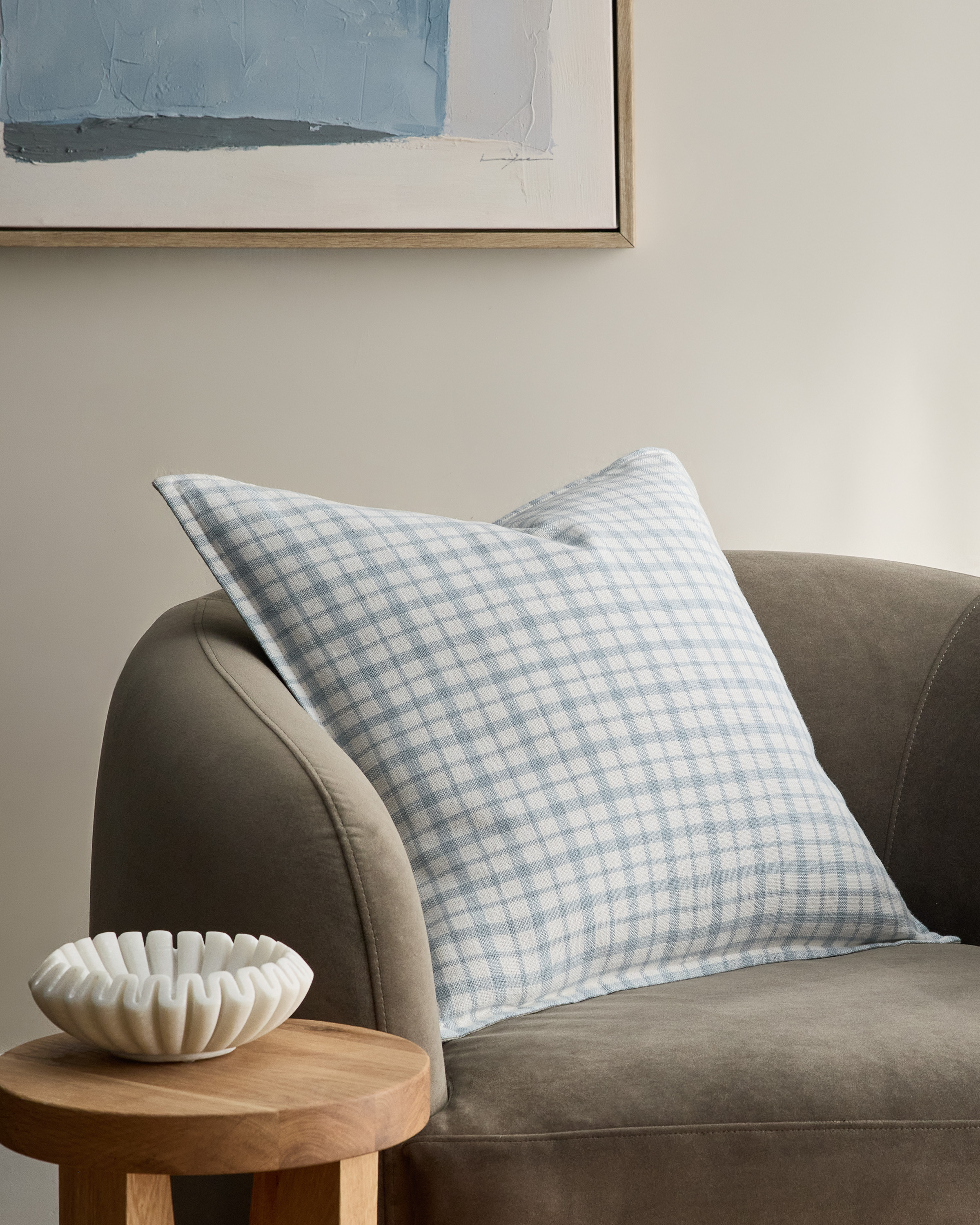 Plaid Cotton Pillow Cover - thumbnail 5