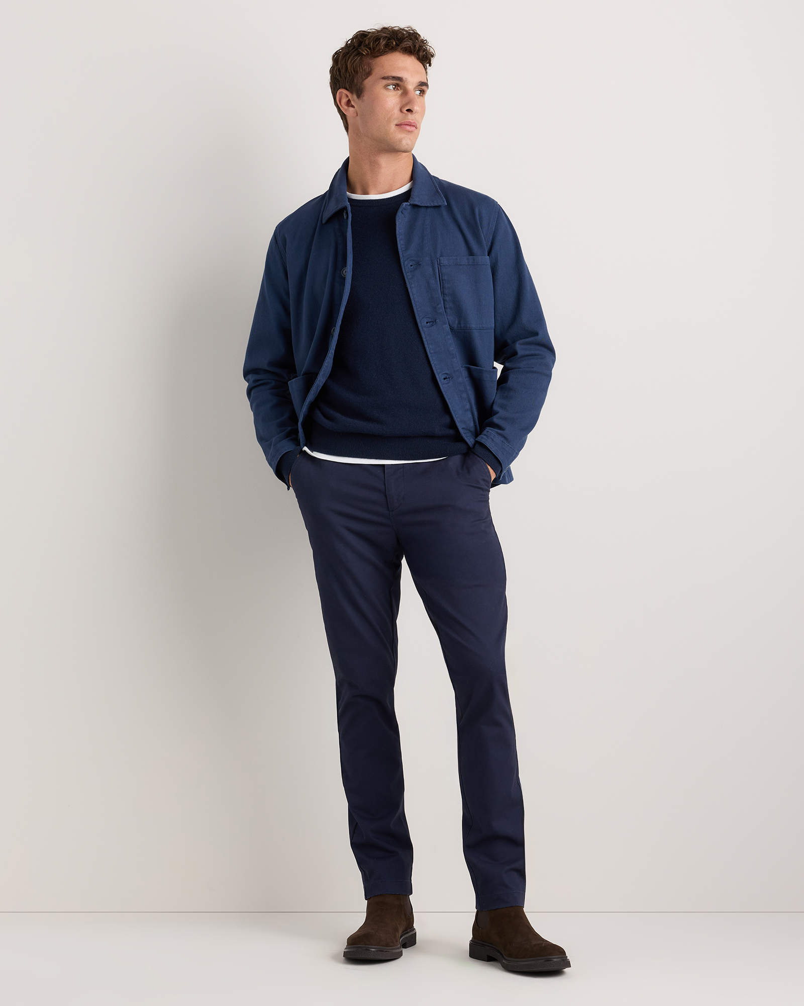 Men's Organic Cotton Stretch Chino Pants - Slim Fit