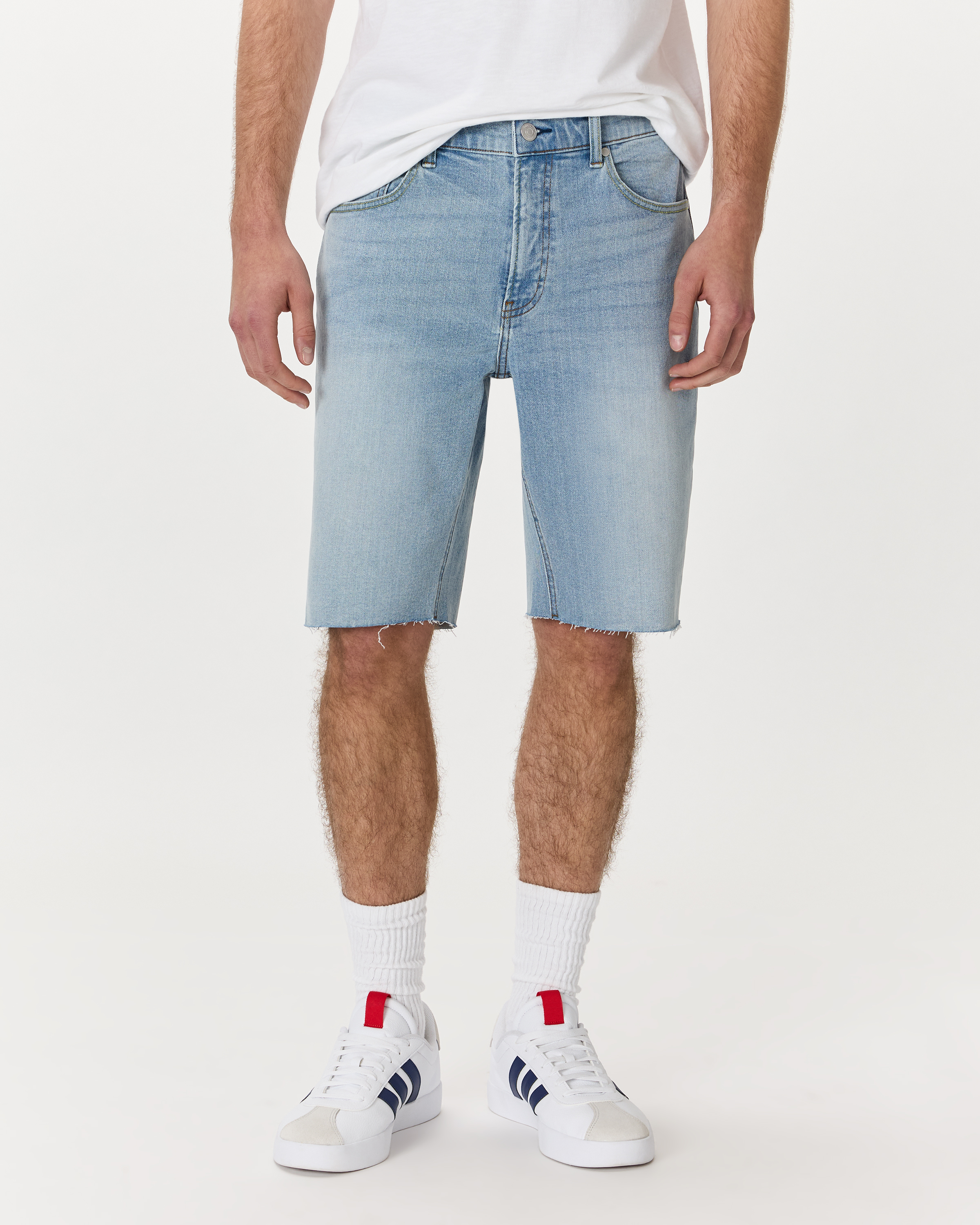 Quince Men's Warren Stretch Denim Shorts 10" In Blue