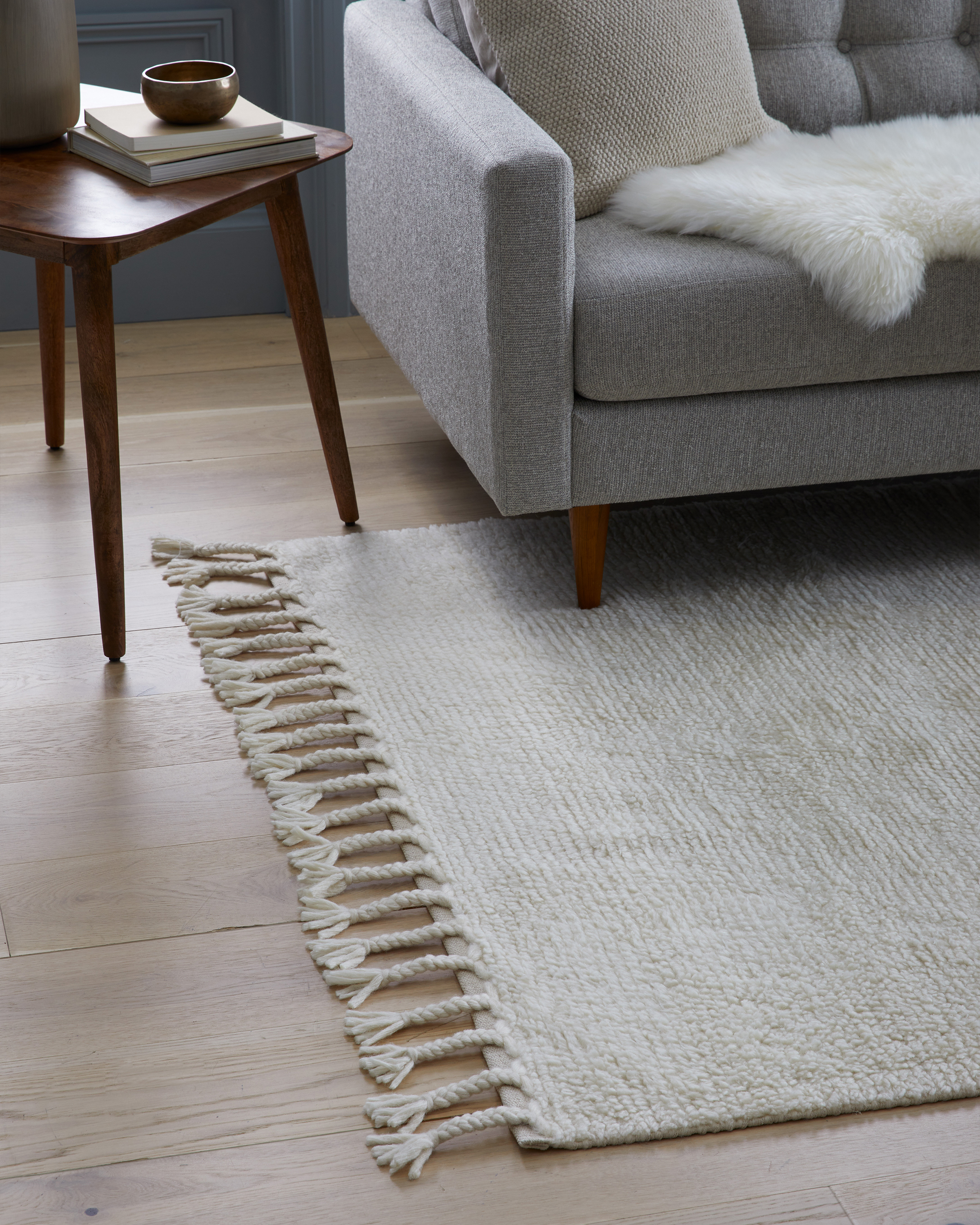 Nilah Textured Wool Rug