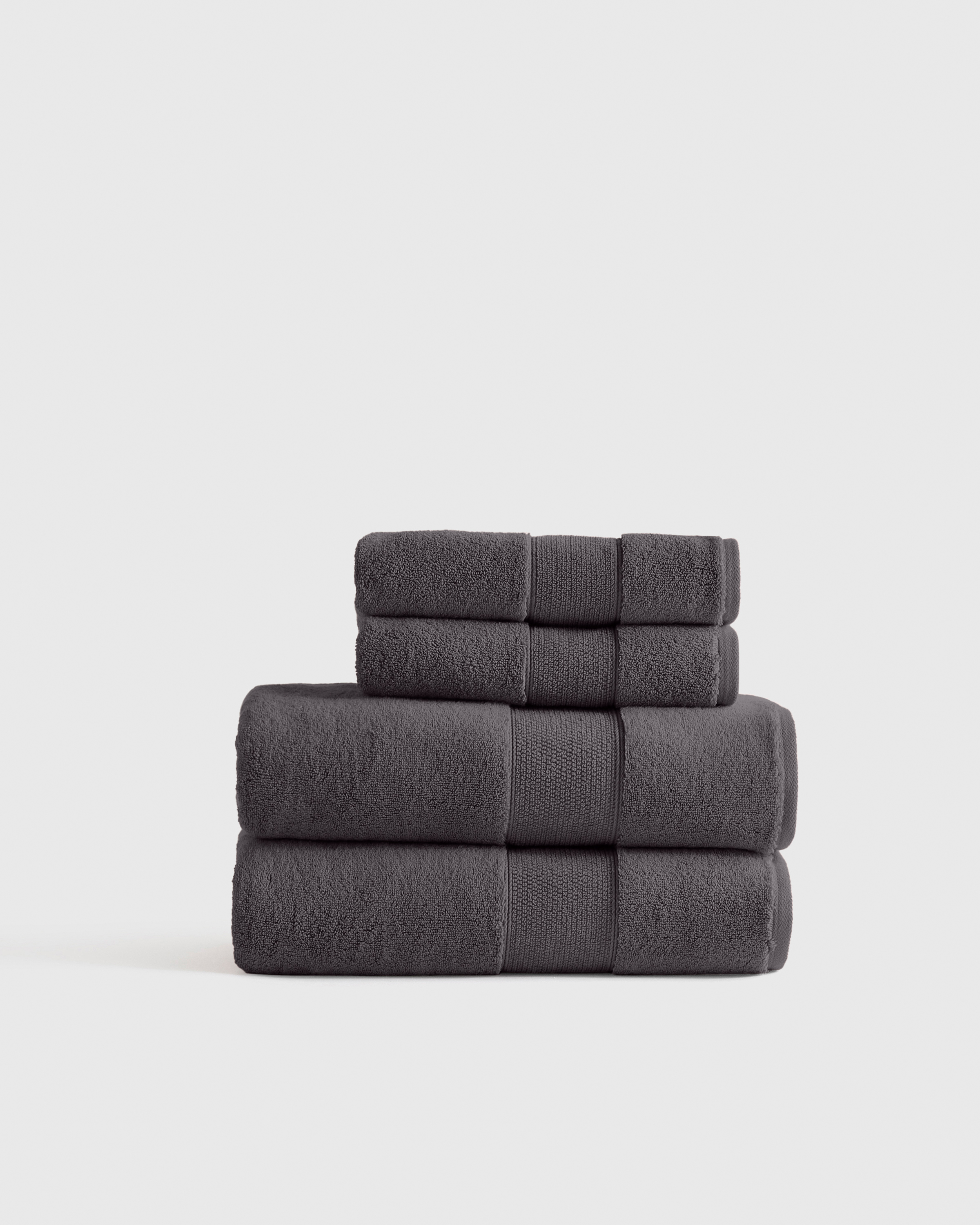 Charcoal Classic Organic Turkish Cotton Bath Bundle (4 pieces)