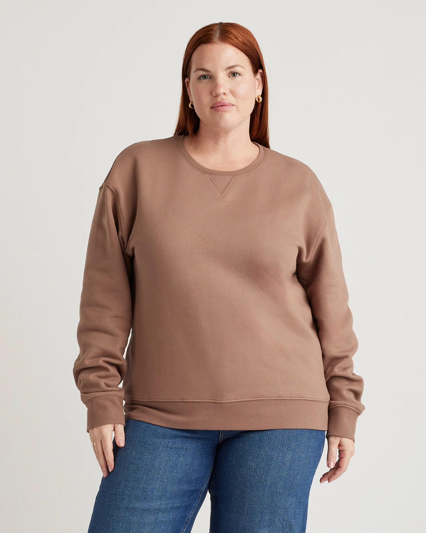 Organic Heavyweight Fleece Boyfriend Crew