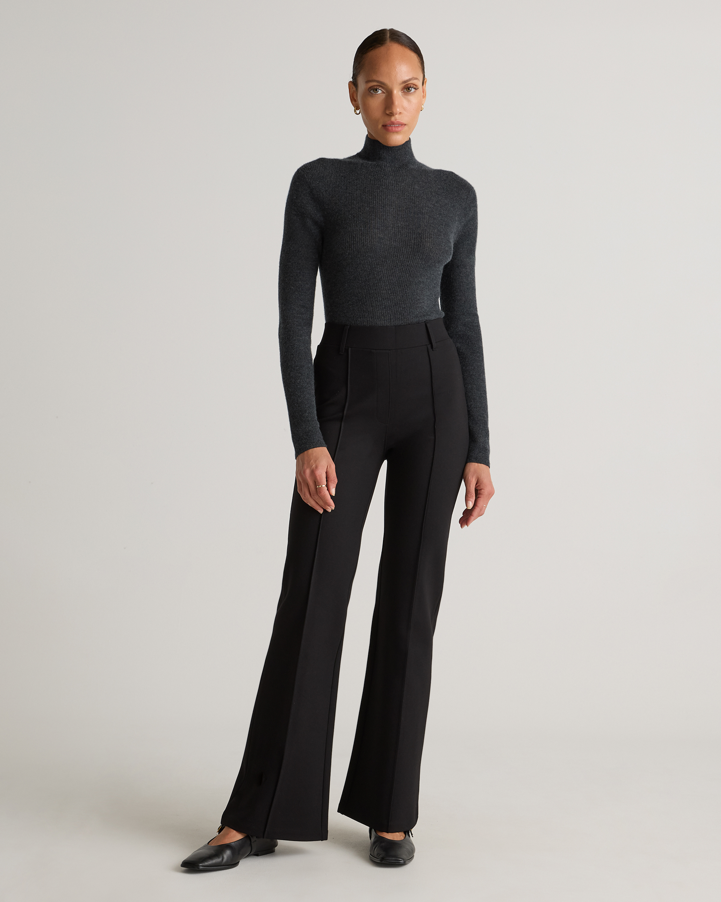 Stretch Crepe Classic Trouser Pants