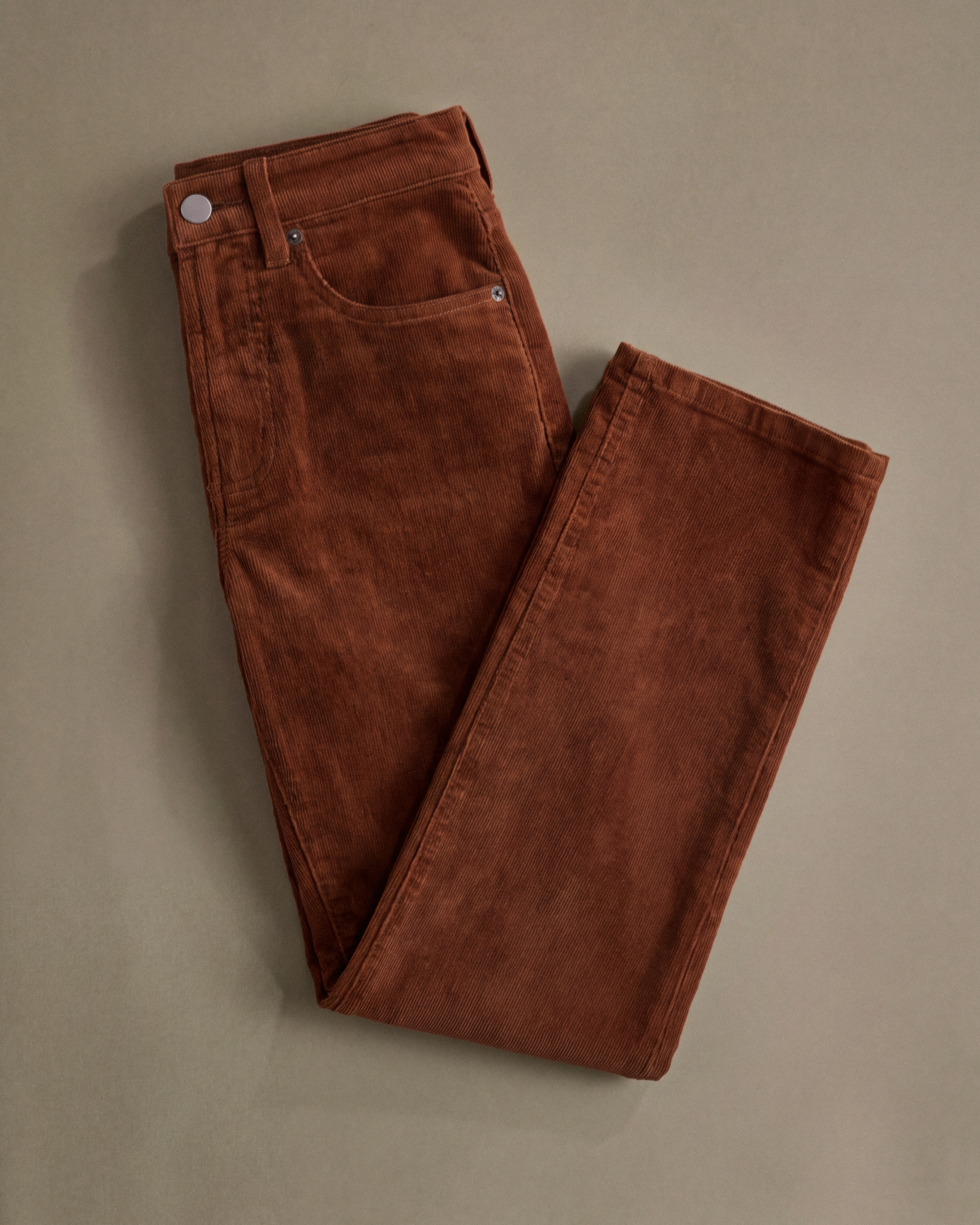 Organic Stretch Corduroy Straight Leg Pants