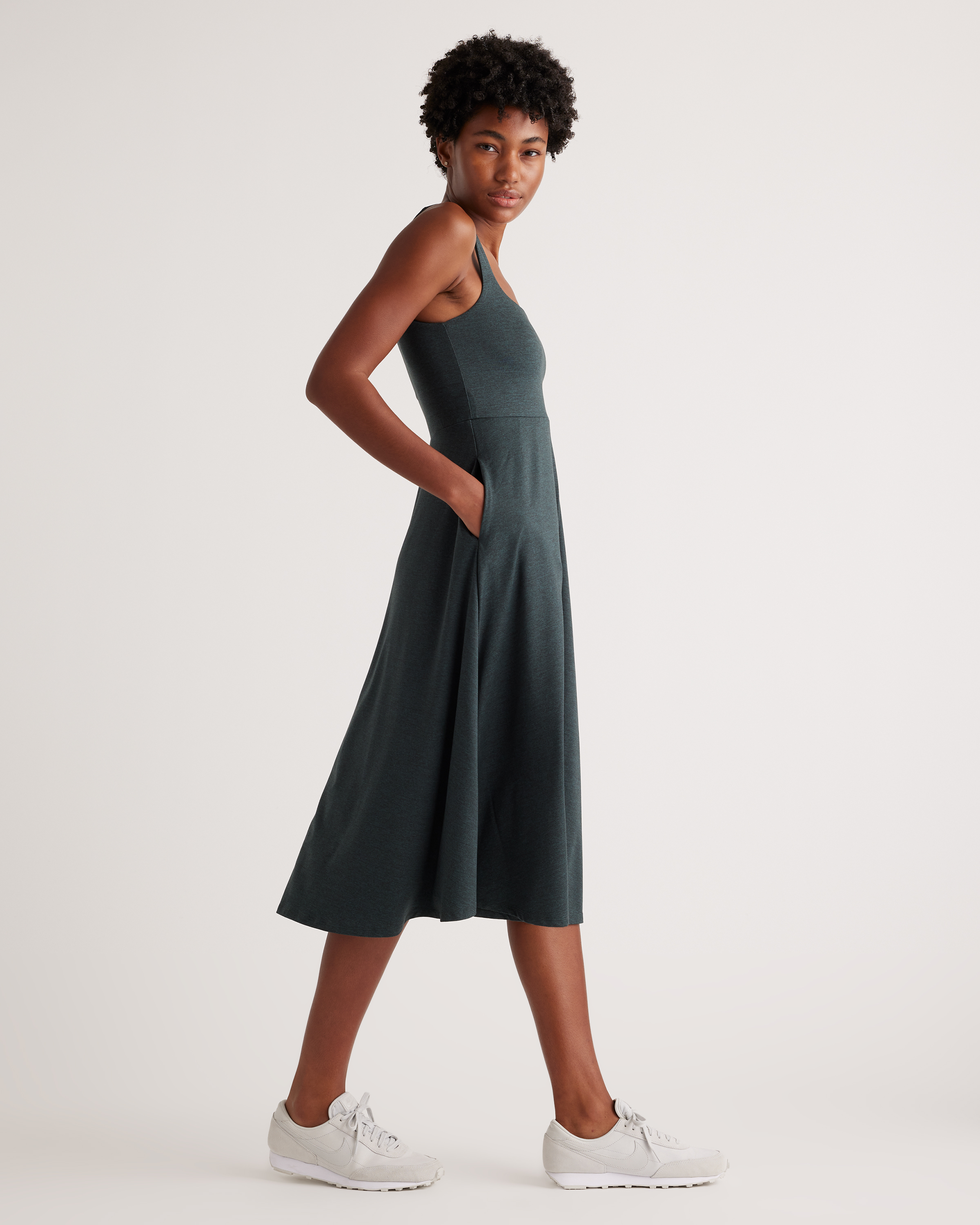 Narrow Strap Fit & Flare Mini Dress グレー Summer Fit And Flare Dresses | Windsor