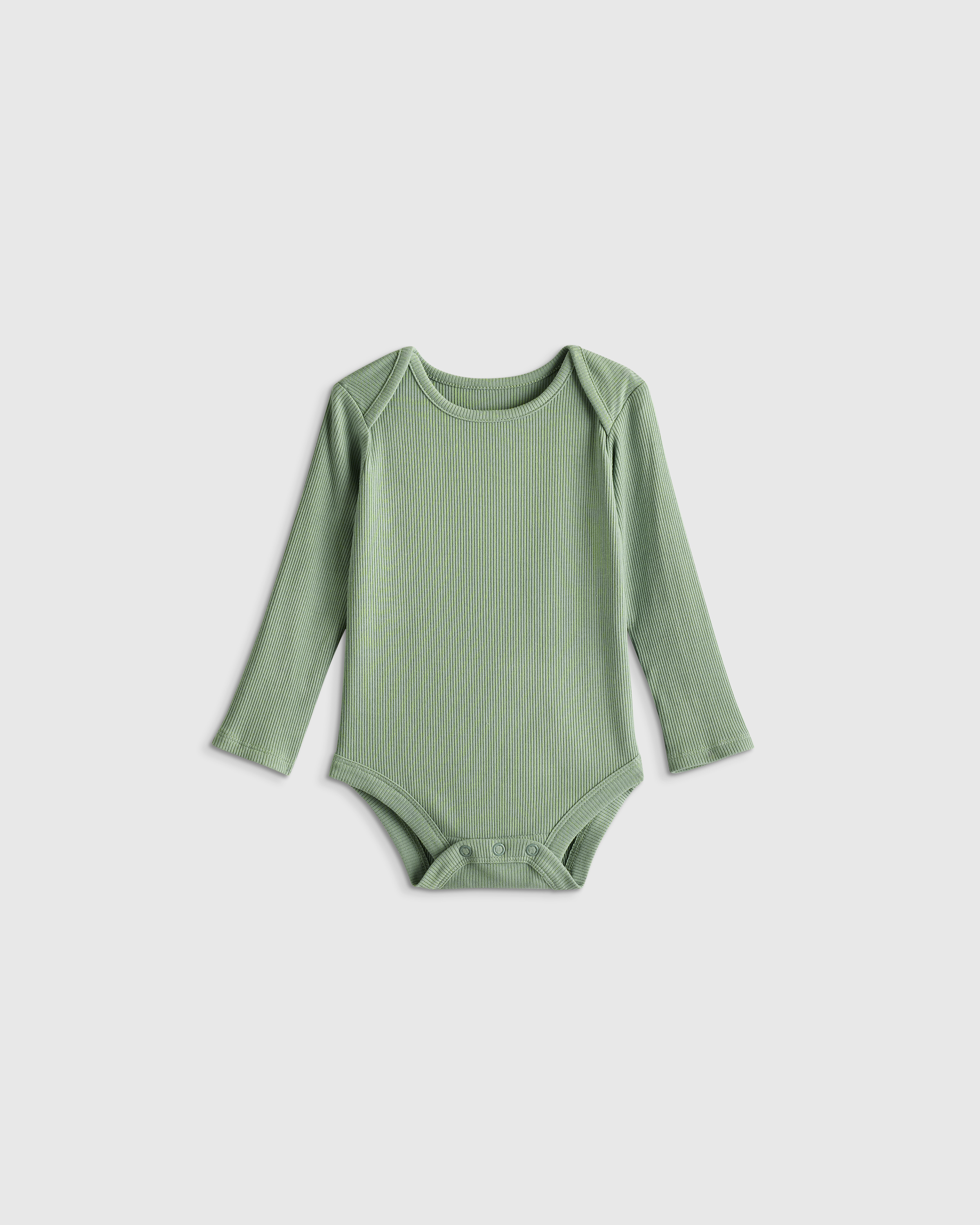 Sage Green Softest Rib Long Sleeve Bodysuit 