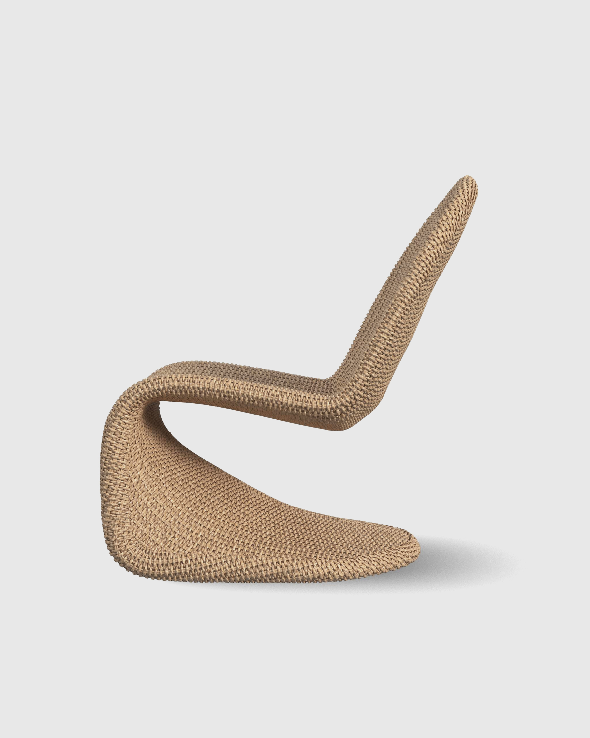 Curved All-Weather Wicker Indoor/Outdoor Lounge Chair