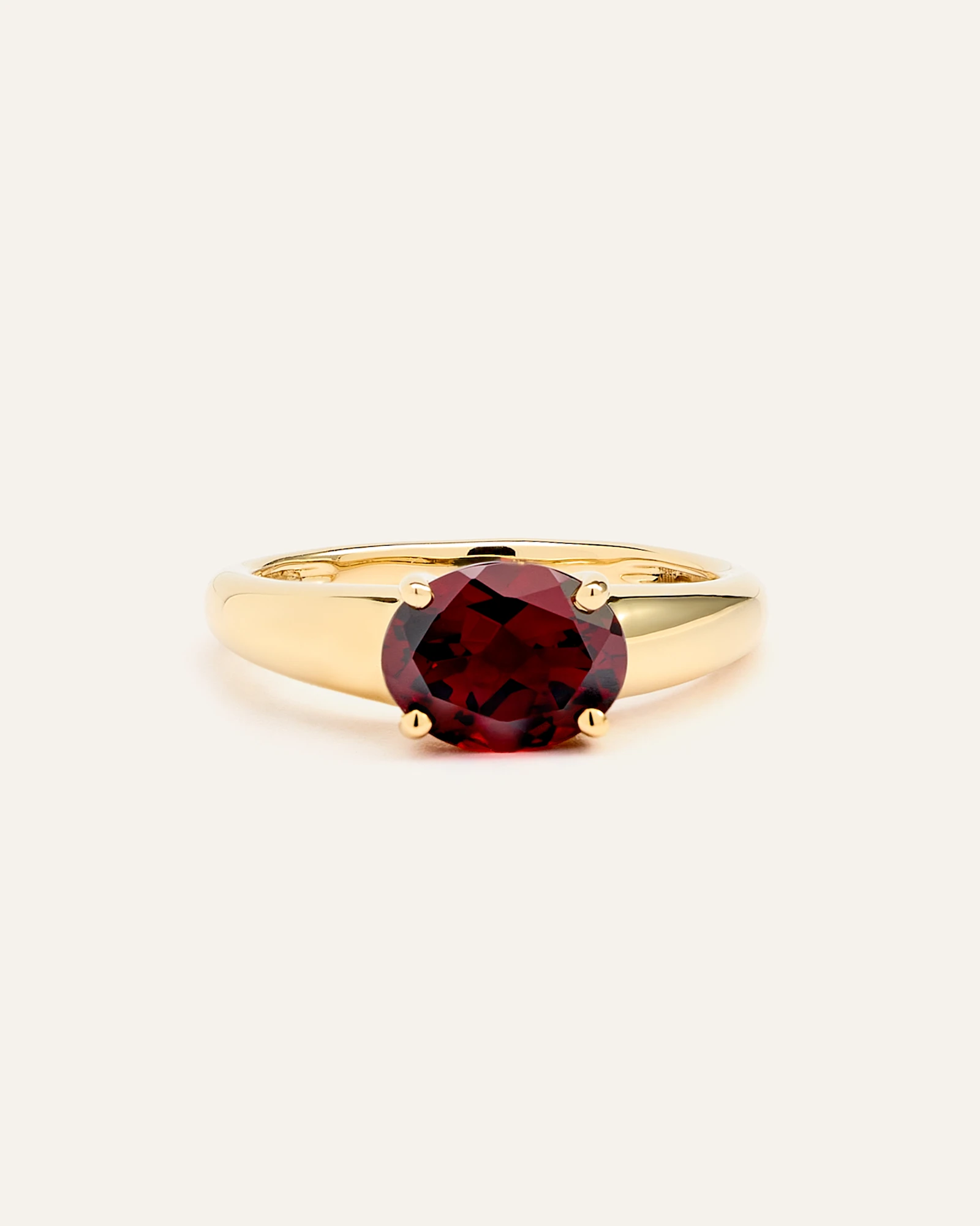 14K Gold Gemstone Vintage Inspired Ring