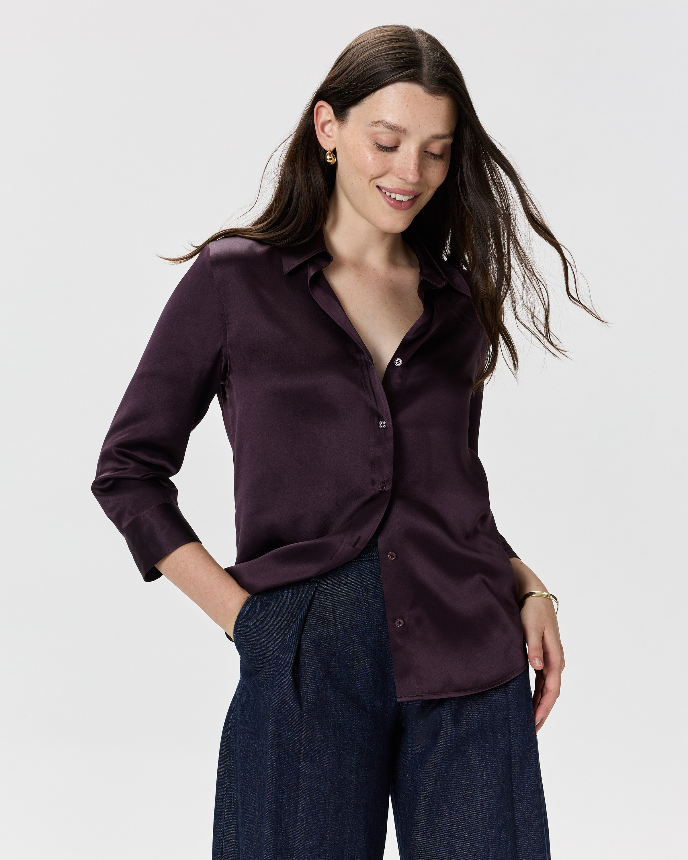 Quince Women's Three-quarter Sleeve Shirt