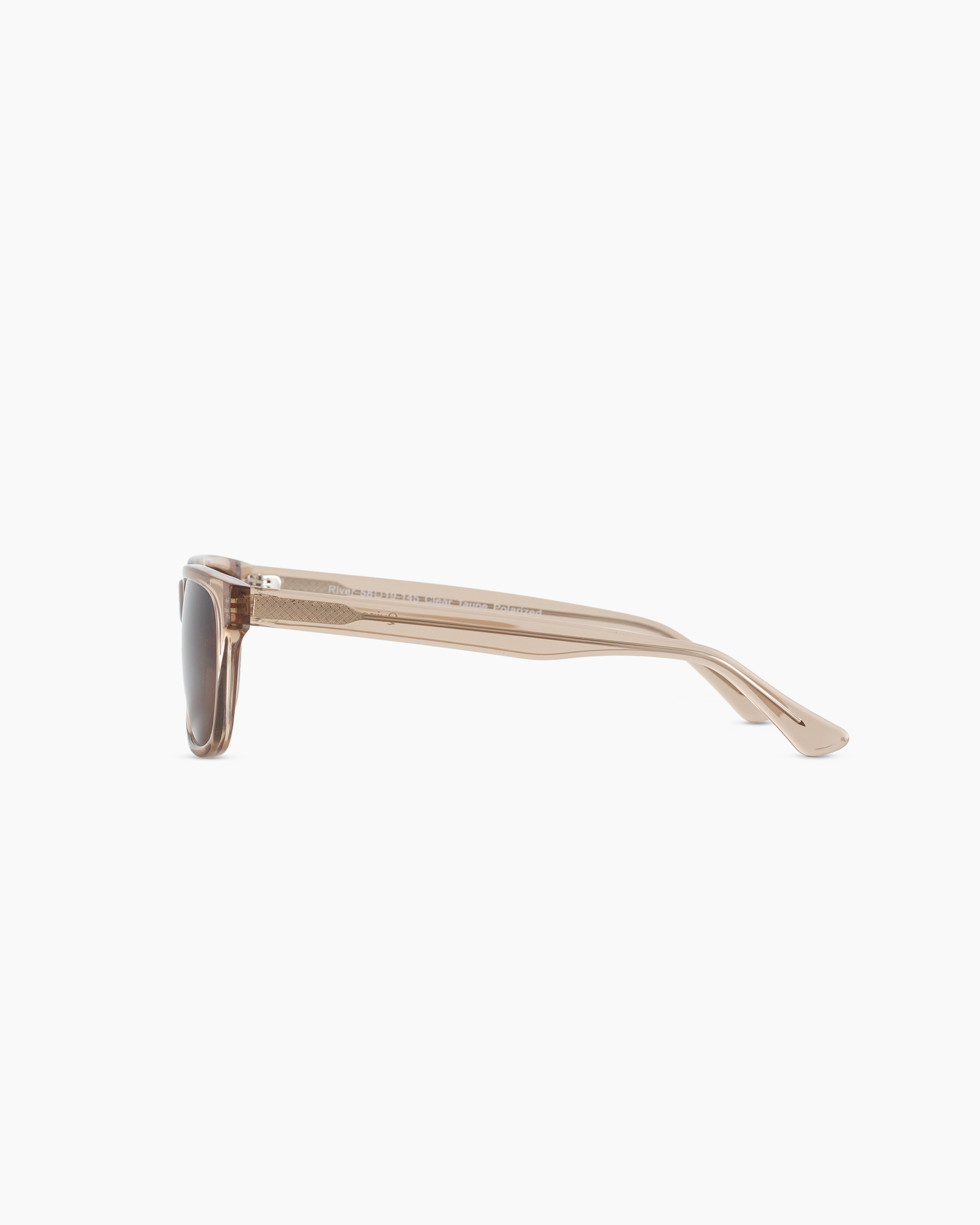 Transparent River Sunglasses River Polarized Acetate Sunglasses in Clear Taupe with Brown  main image 4