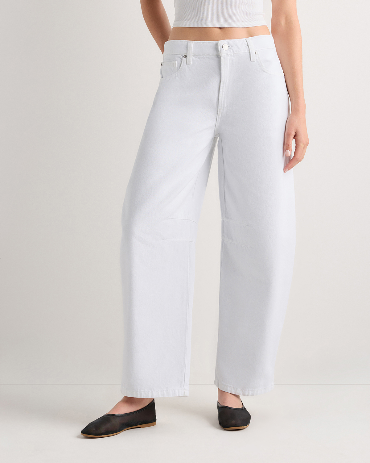 Whiteout Maya Rigid Darted Barrel Jeans