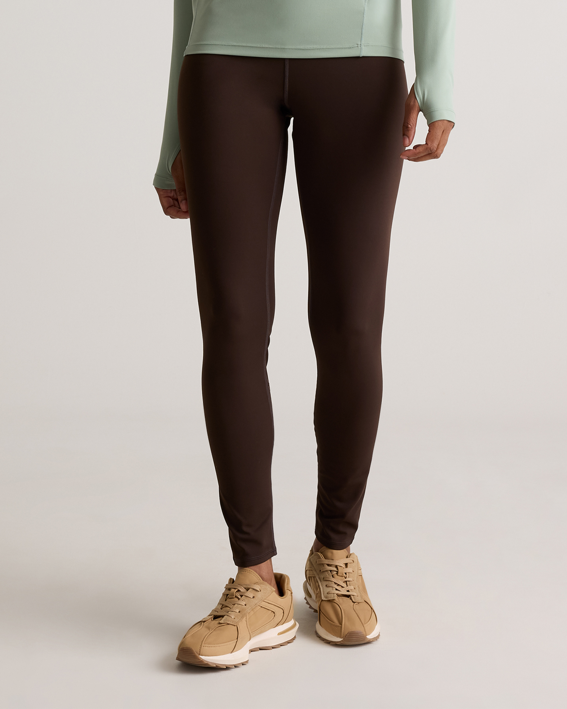 papier　Pocket leggins　ブラウン　パピエ　ポケットレギンス papier Pocket leggins ブラウン パピエ ポケットレギンス
