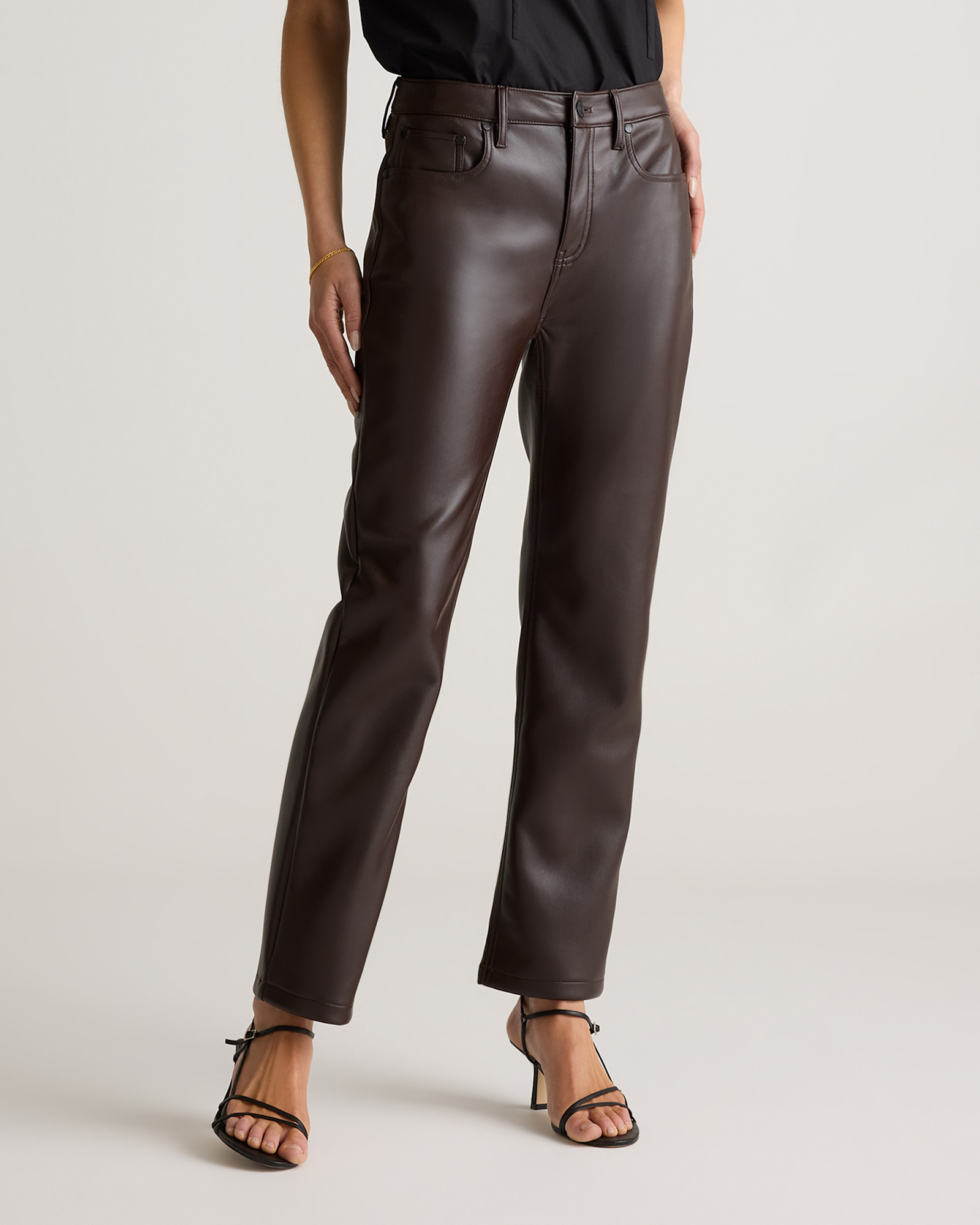 Wide Leg Trousers Me And Em Leather Trousers ME+EM Wide-leg And