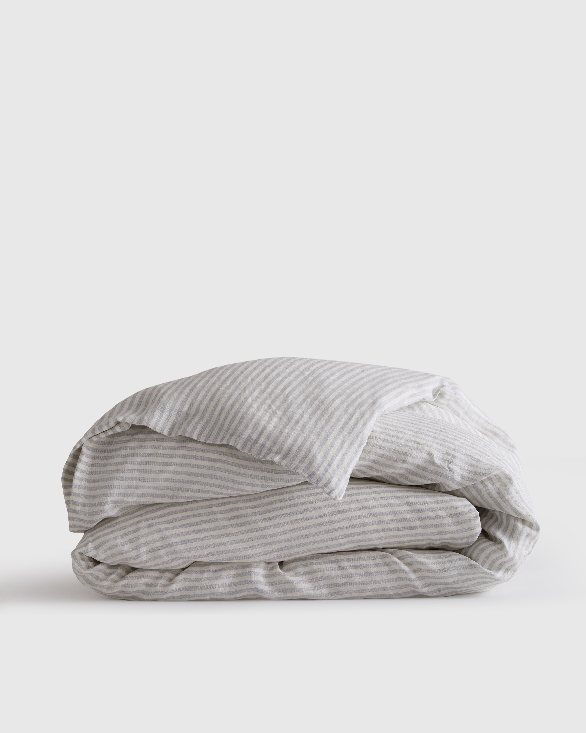 EuropeanLinenStripeDuvet Mist 591