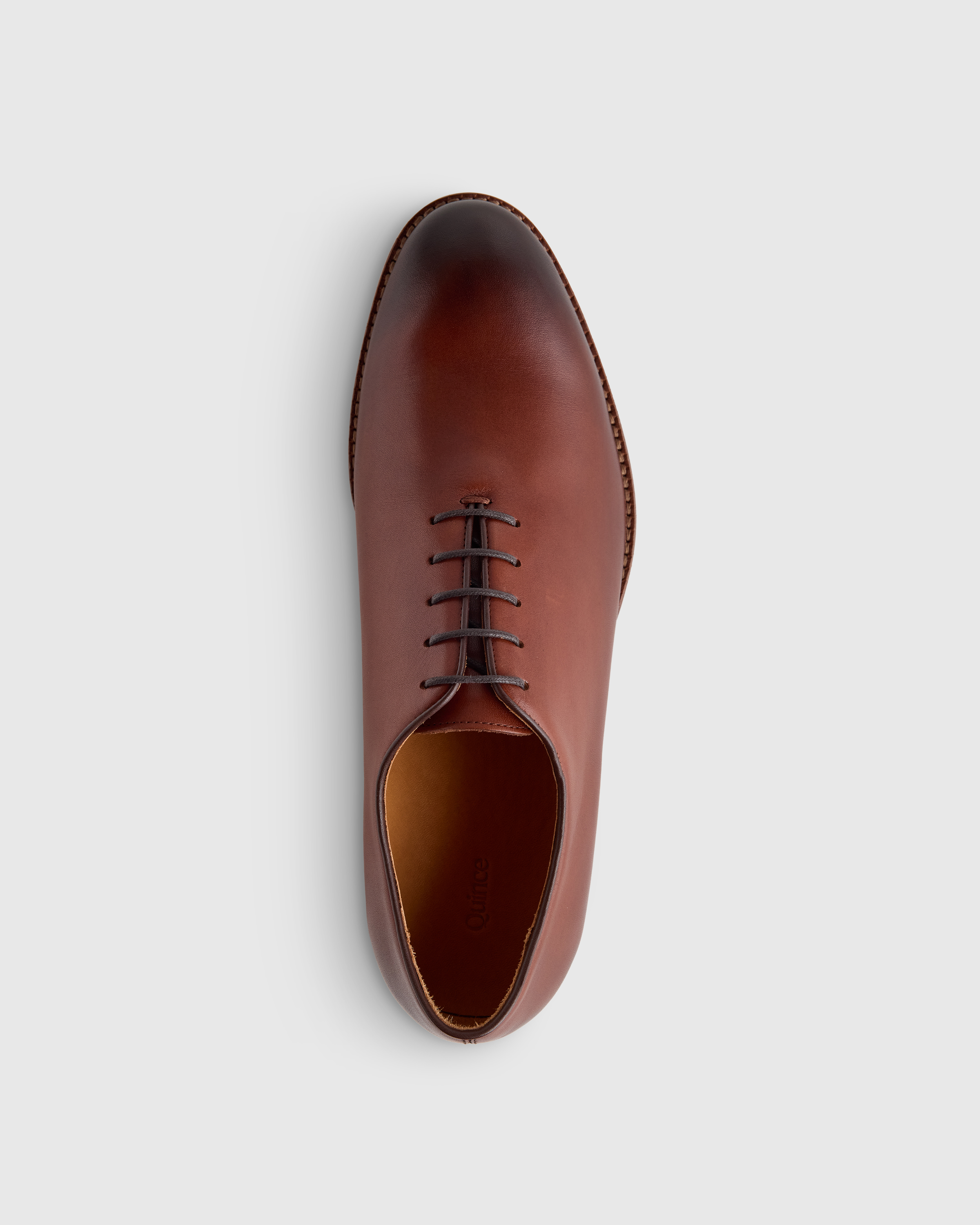 Quince Italian Leather Oxford Shoes Men’s 11.5 Cognac New in Box Italian Leather Cap Toe Oxford main image 3
