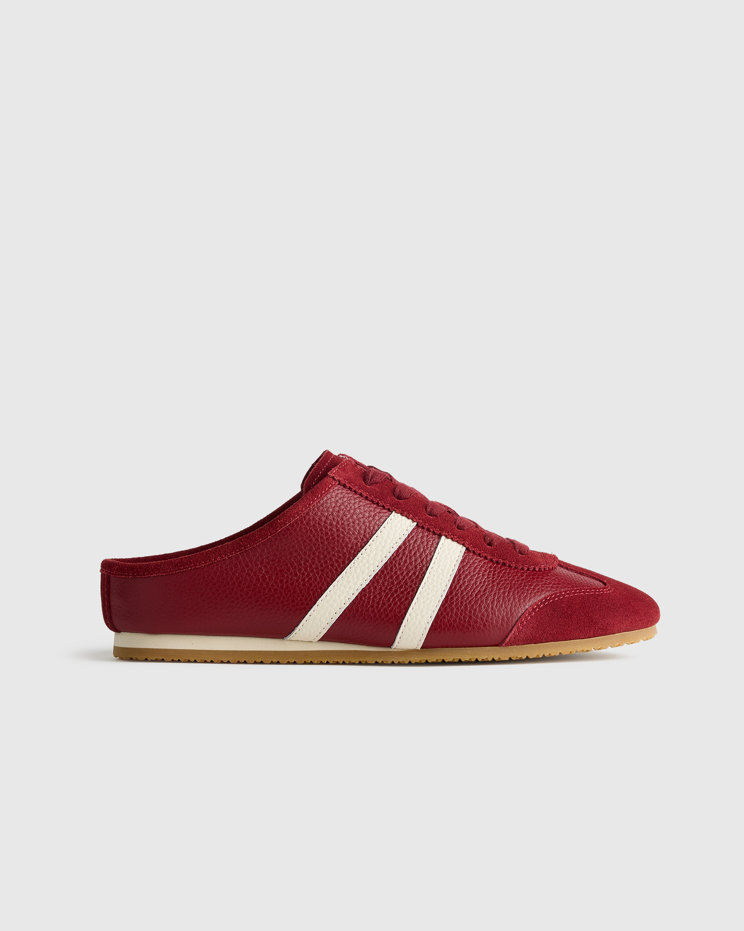 Garnet Italian Leather Sneaker Mule