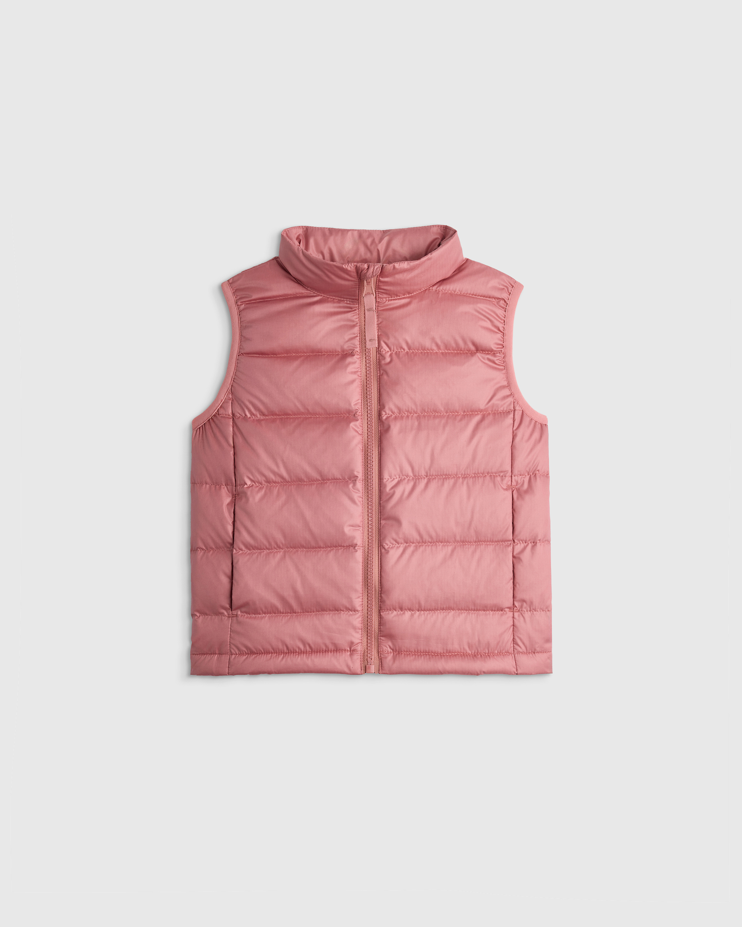 Dusty Rose Lightweight Down Puffer Vest