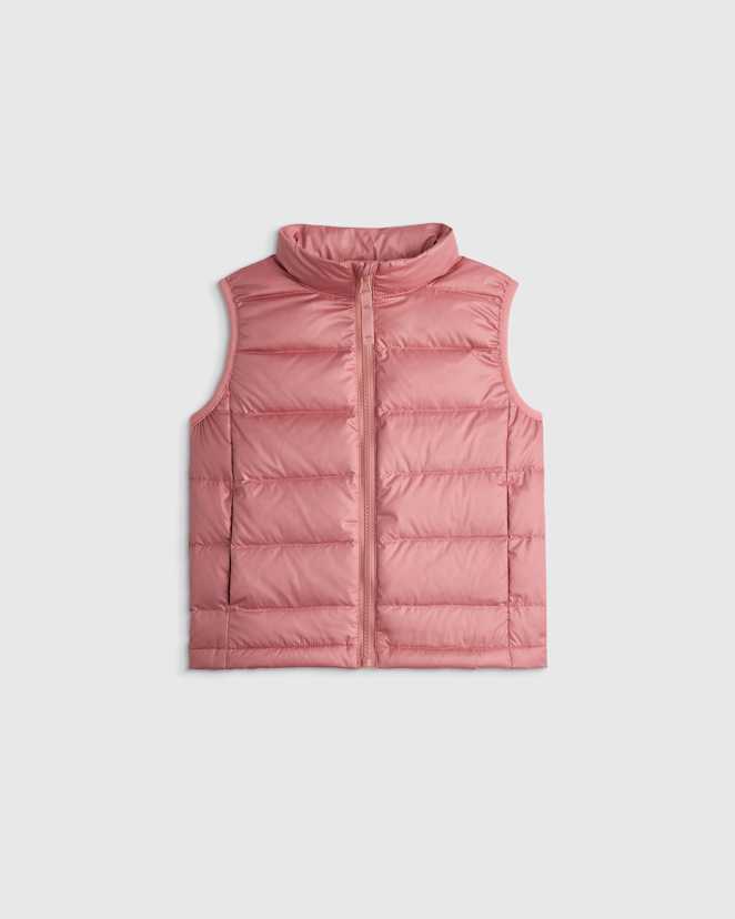 Dusty Rose Lightweight Down Puffer Vest
