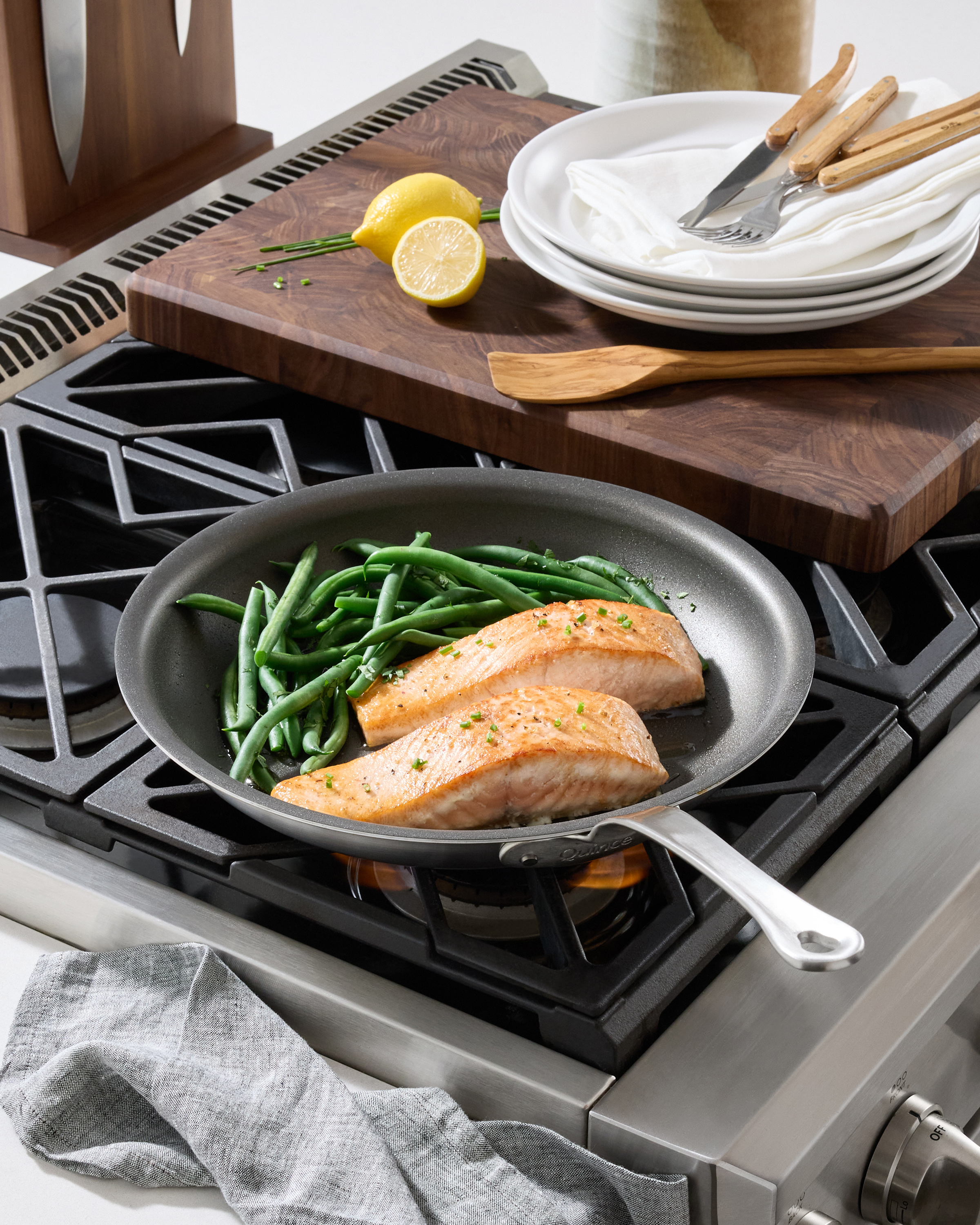 5-Ply Stainless Steel 12" Nonstick Frying Pan - Thumbnail 5