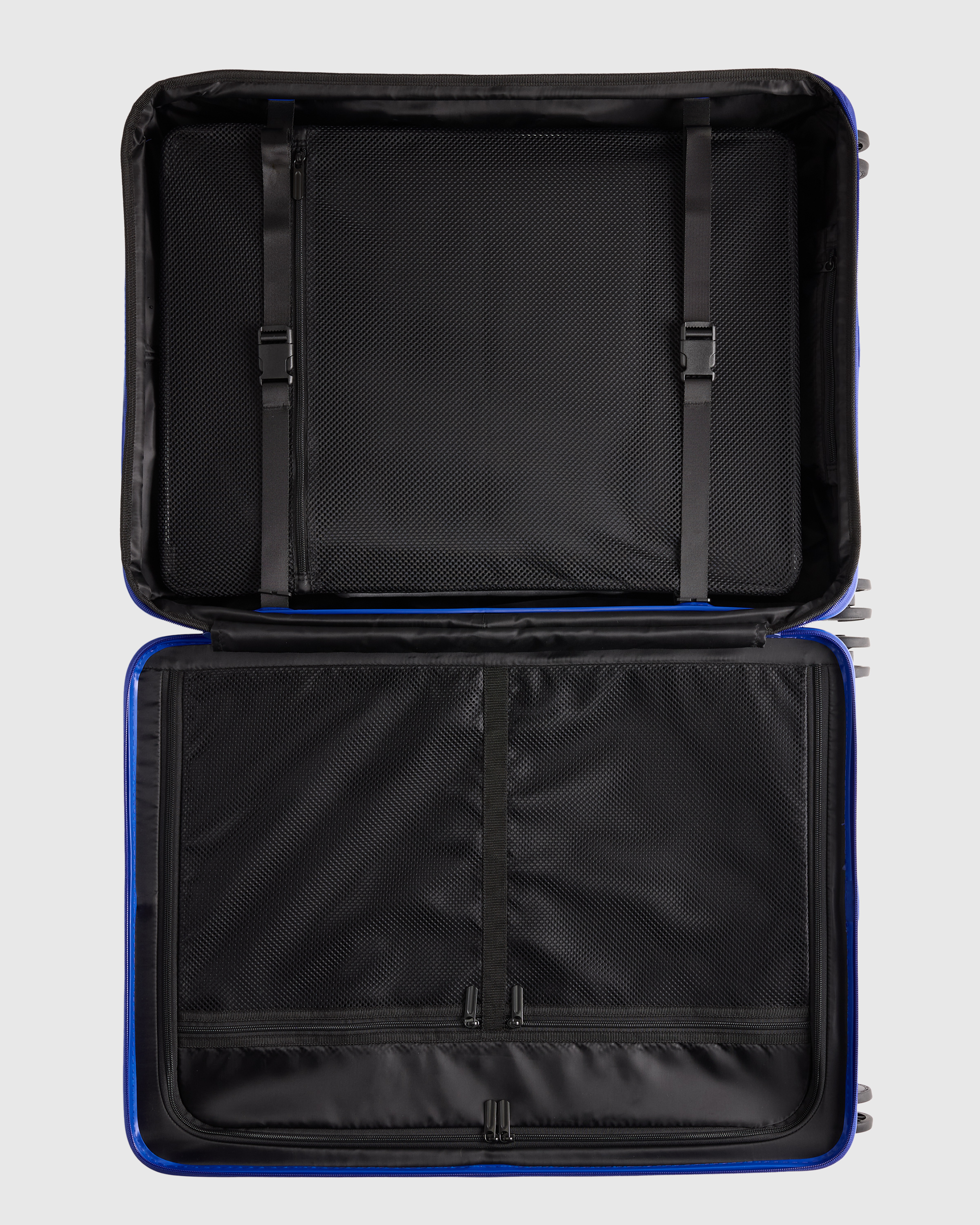Expandable Large Check-In Suitcase in Coastal Cobalt