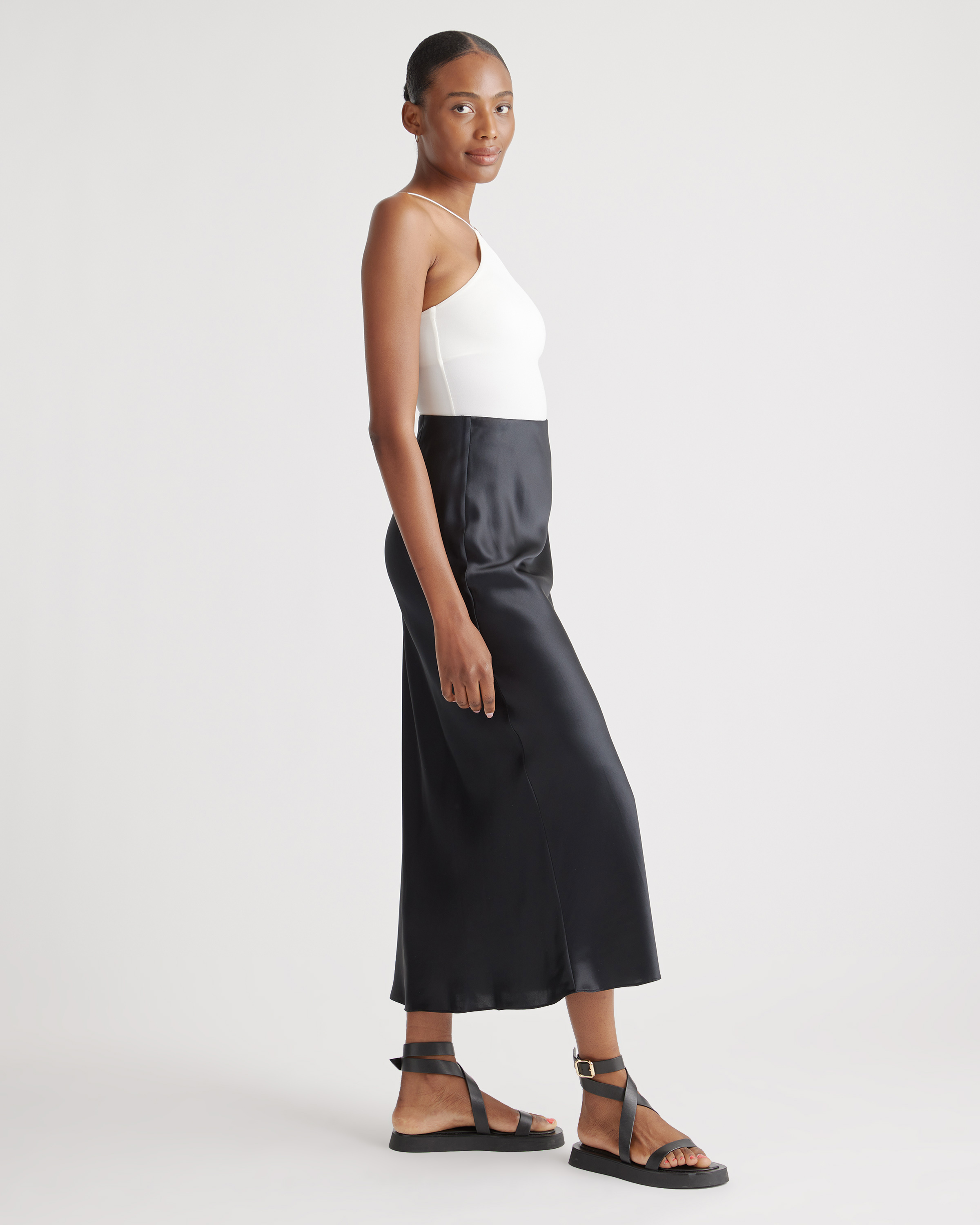 100% Washable Silk Maxi Skirt