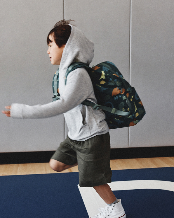 Dinos Recycled Double Pocket Backpack