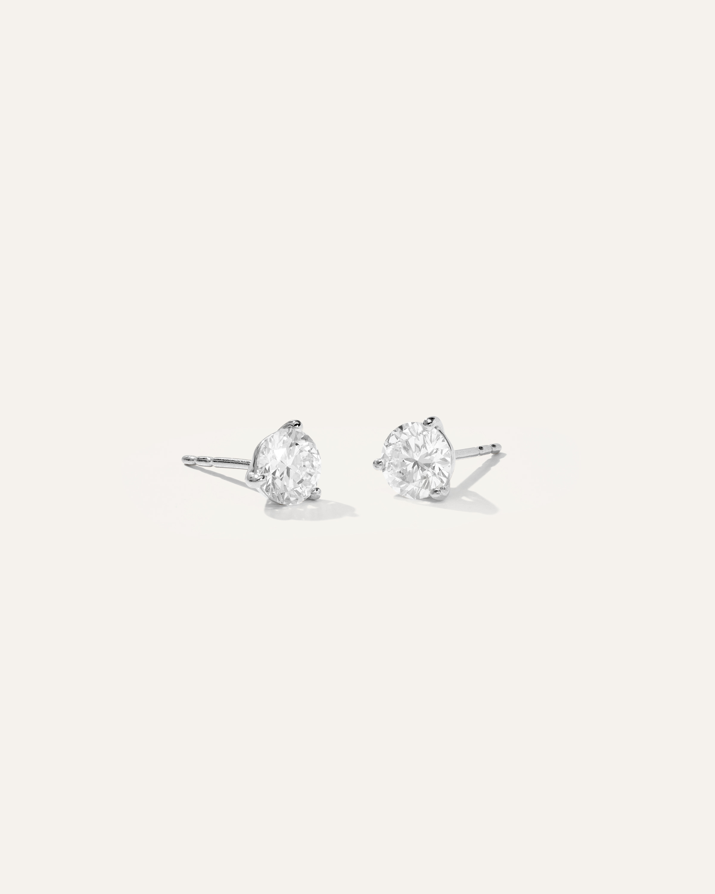 White Gold 14K Gold Lab Grown Diamond Martini Studs