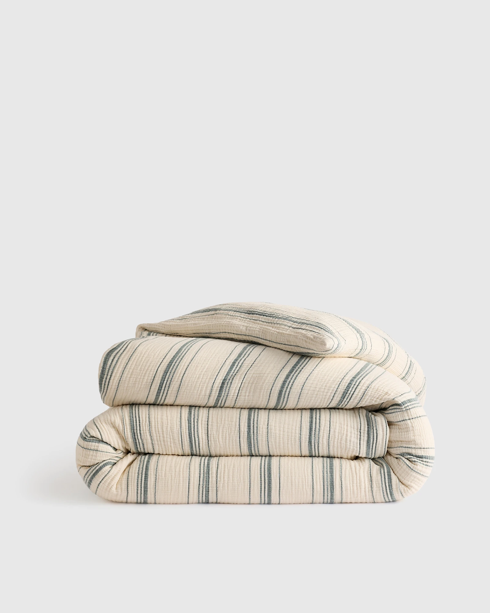 Organic Cotton Gauze Stripe Duvet Cover