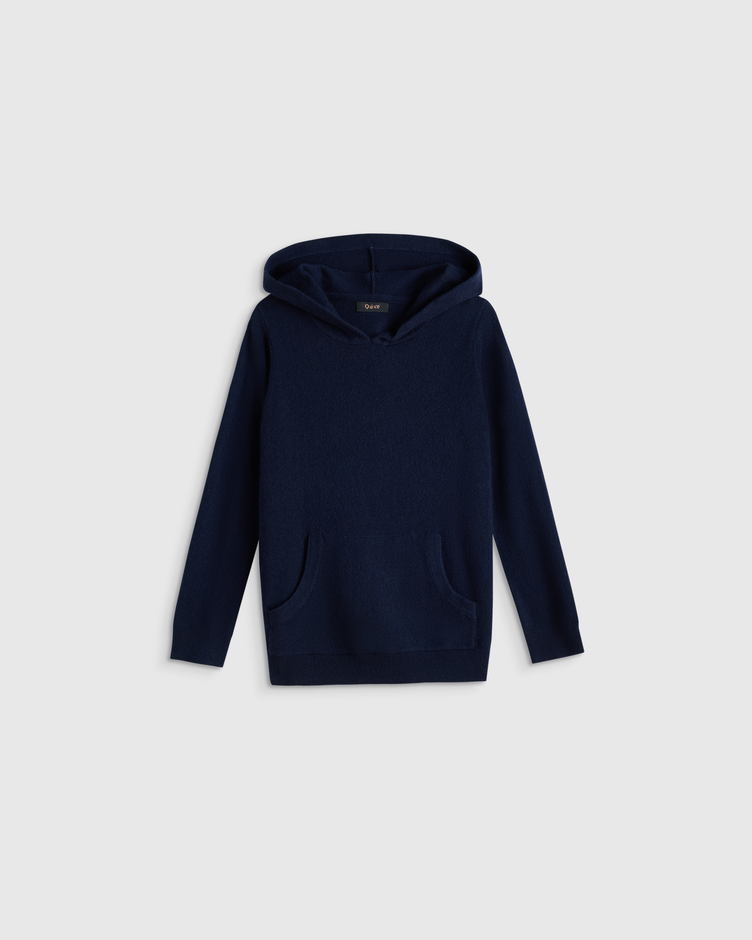 True Navy Washable Cashmere Hoodie