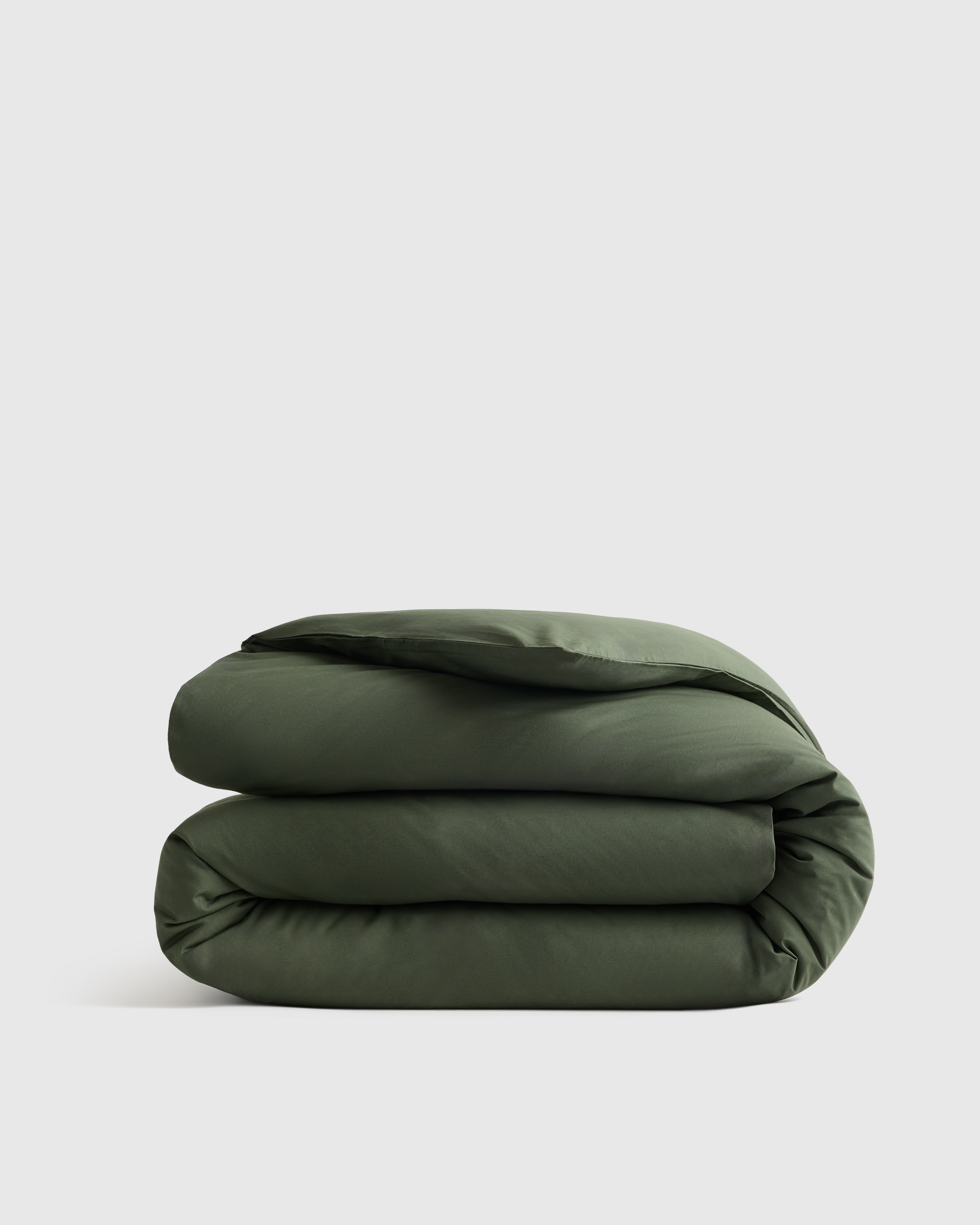 Pine Organic Crisp Percale Duvet Cover