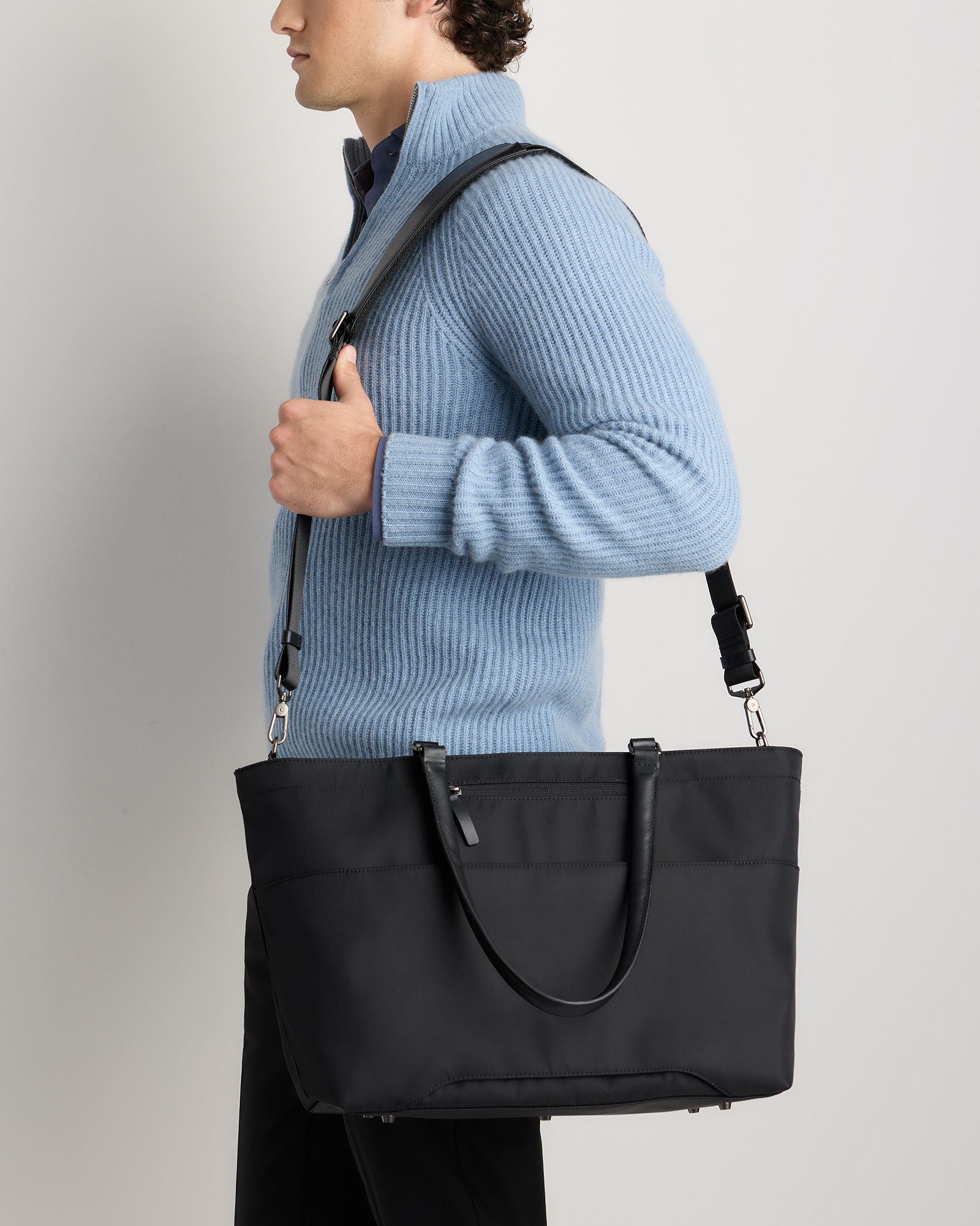 Voyage Nylon Travel Tote in Black